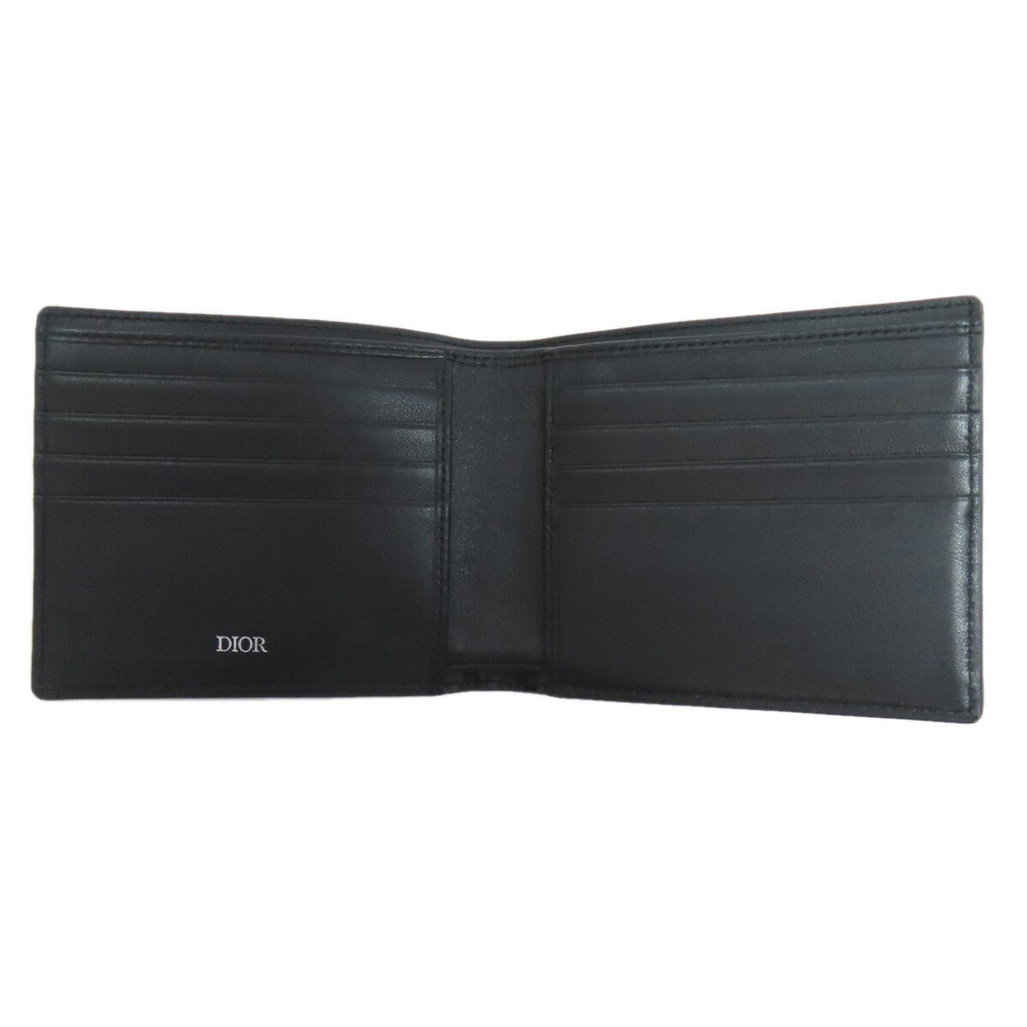 Christian Dior Black Leather Bill Wallet (Bi-Fold) ()