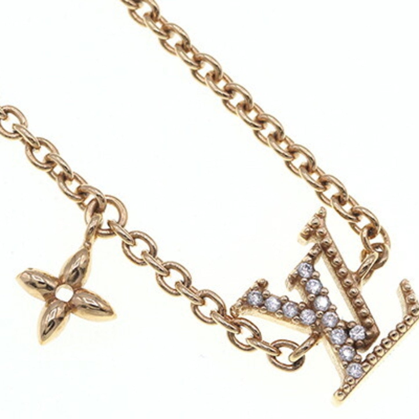 LOUIS VUITTON Bracelet LV Iconic M00587 Gold Metal Ladies Flower