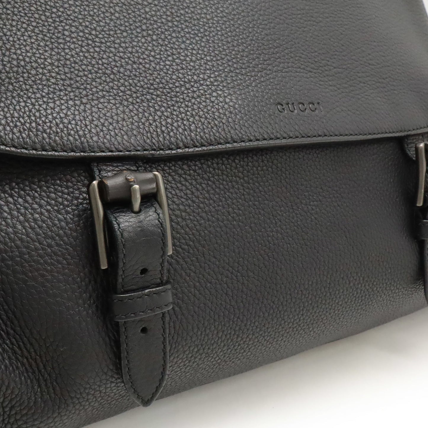Gucci Black Leather Shoulder Bag ( )