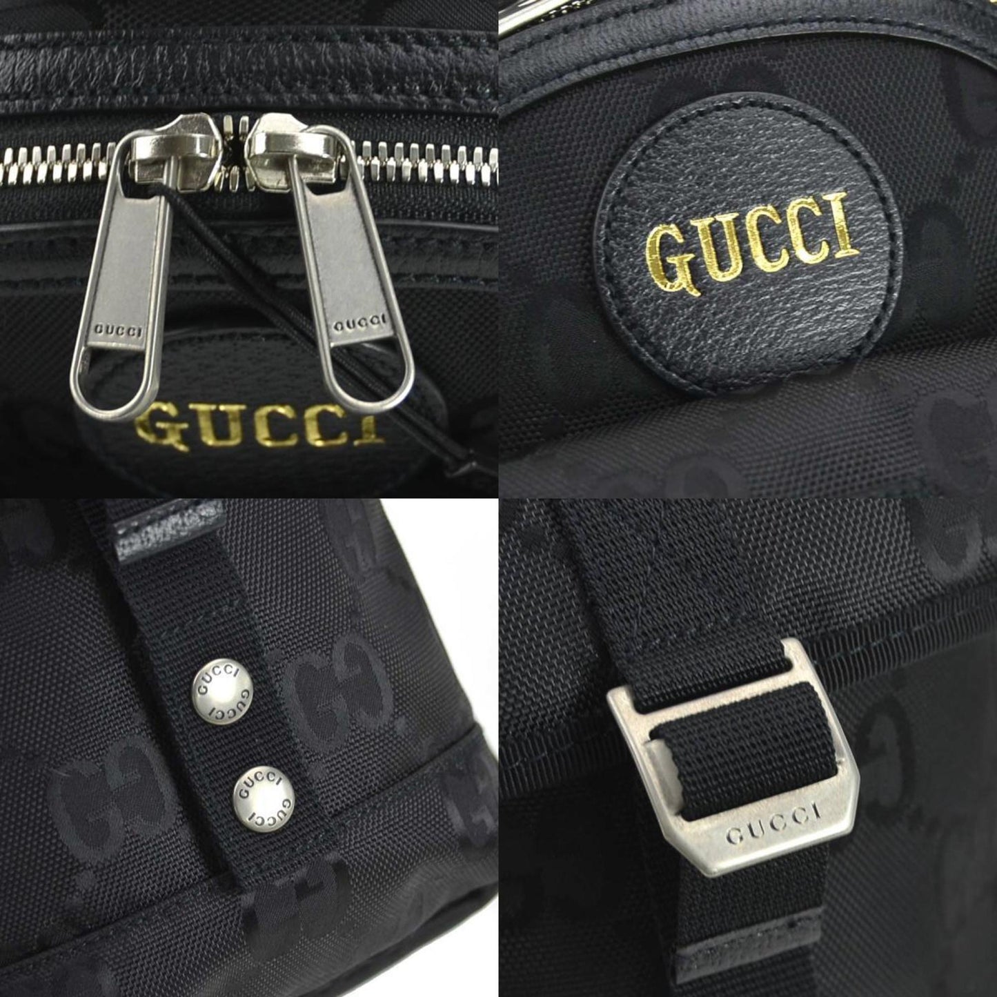 Gucci Black Nylon Canvas Sling Bag