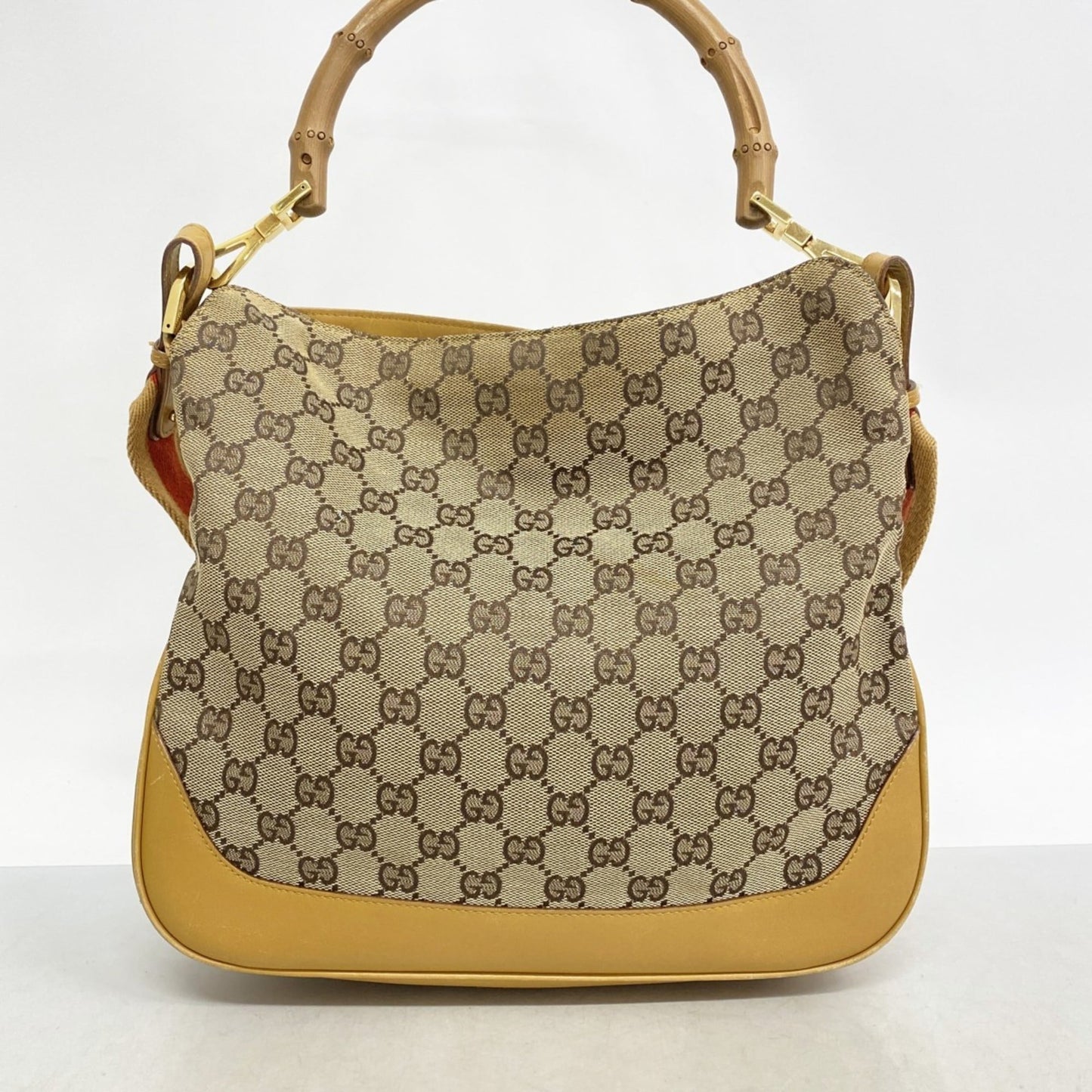 Gucci Brown Canvas Handbag ( )