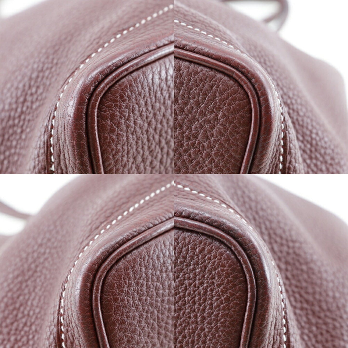Hermes Red Color Rouge H Negonda Leather Tote Bag ( )