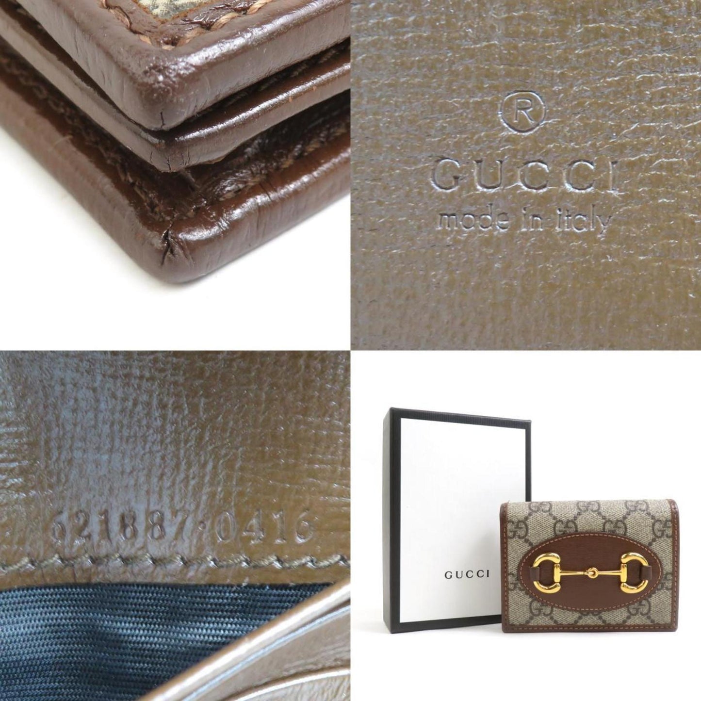 Gucci Brown Gg Supreme Wallet (Bi-Fold) ( )