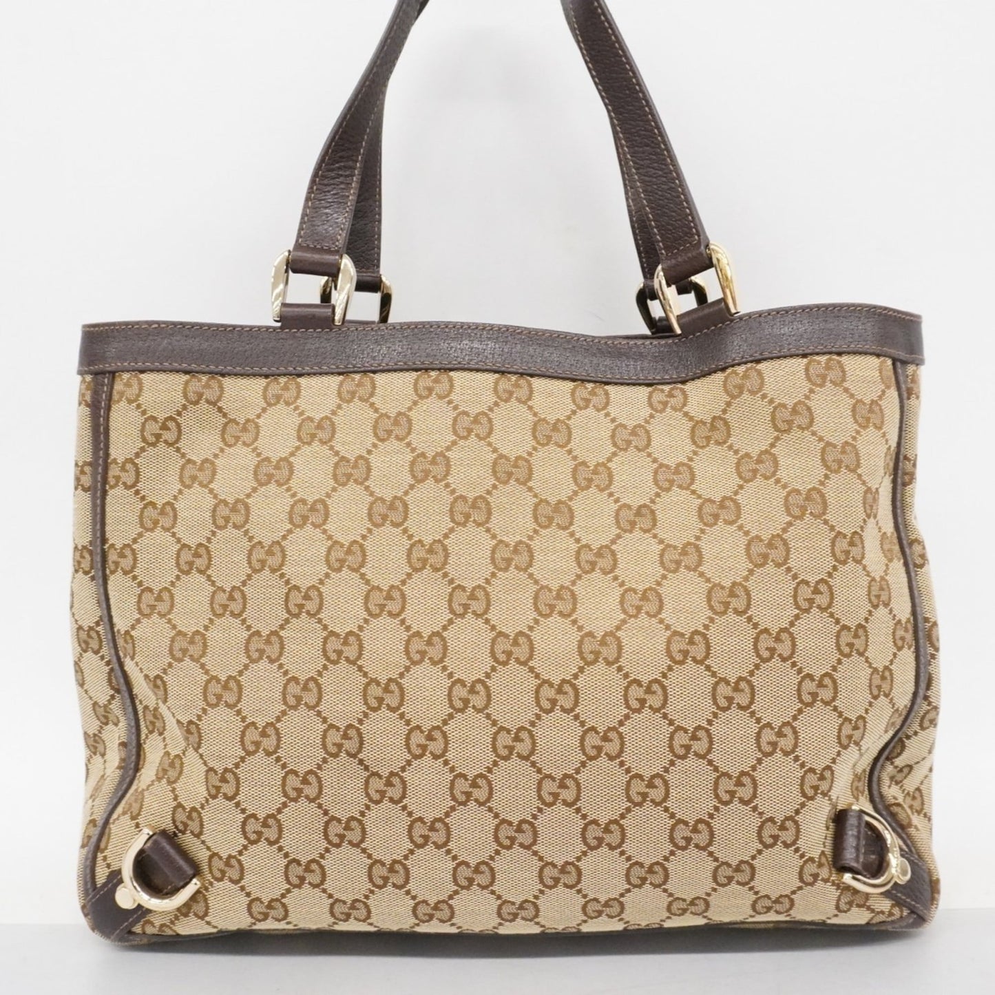 Gucci Brown Canvas Tote Bag ( )