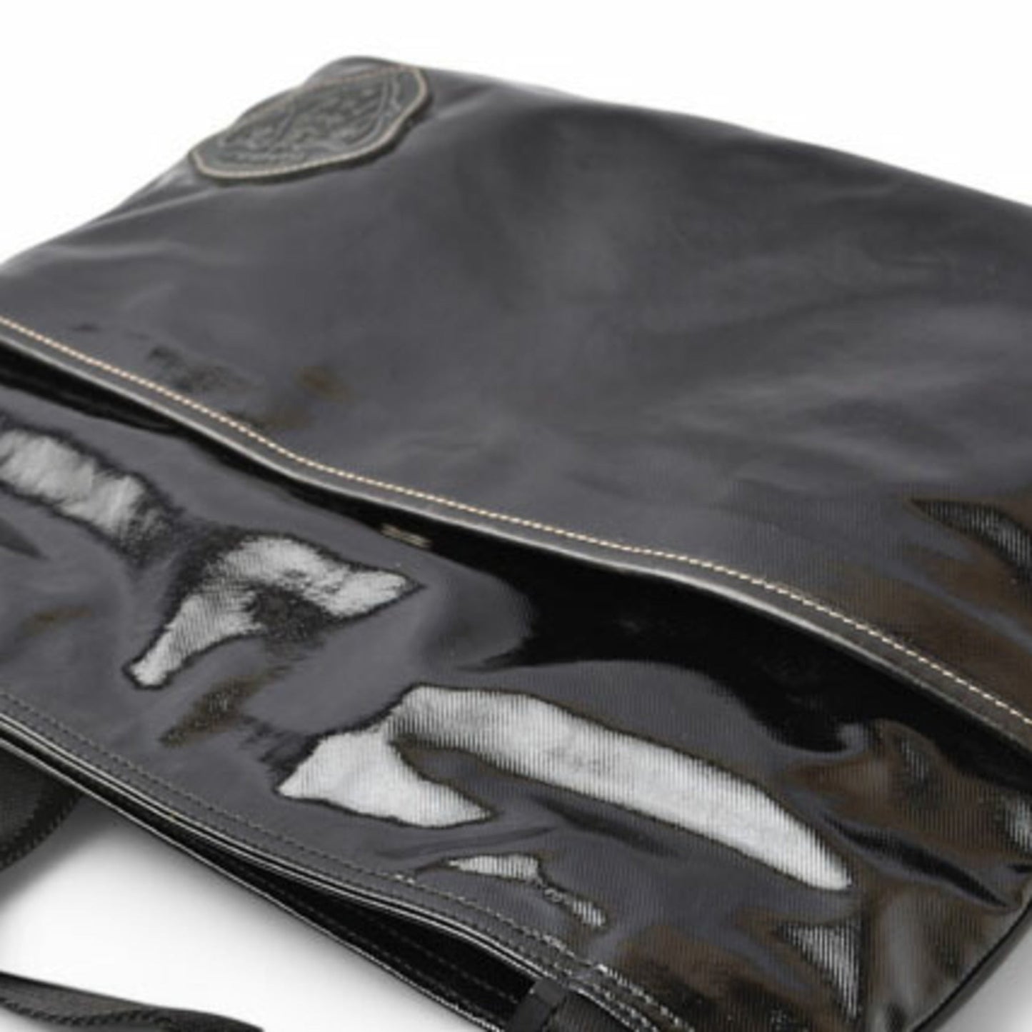 Gucci Black Coated Canvas Shoulder Bag ( )