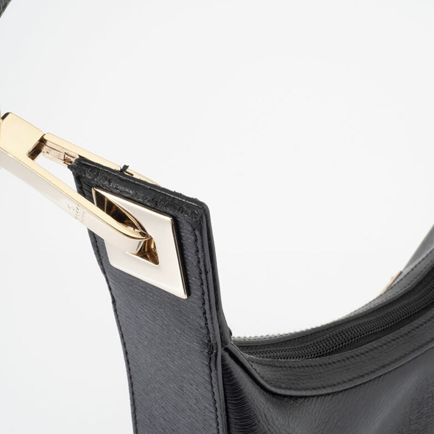 Gucci Black Leather Tote Bag ( )