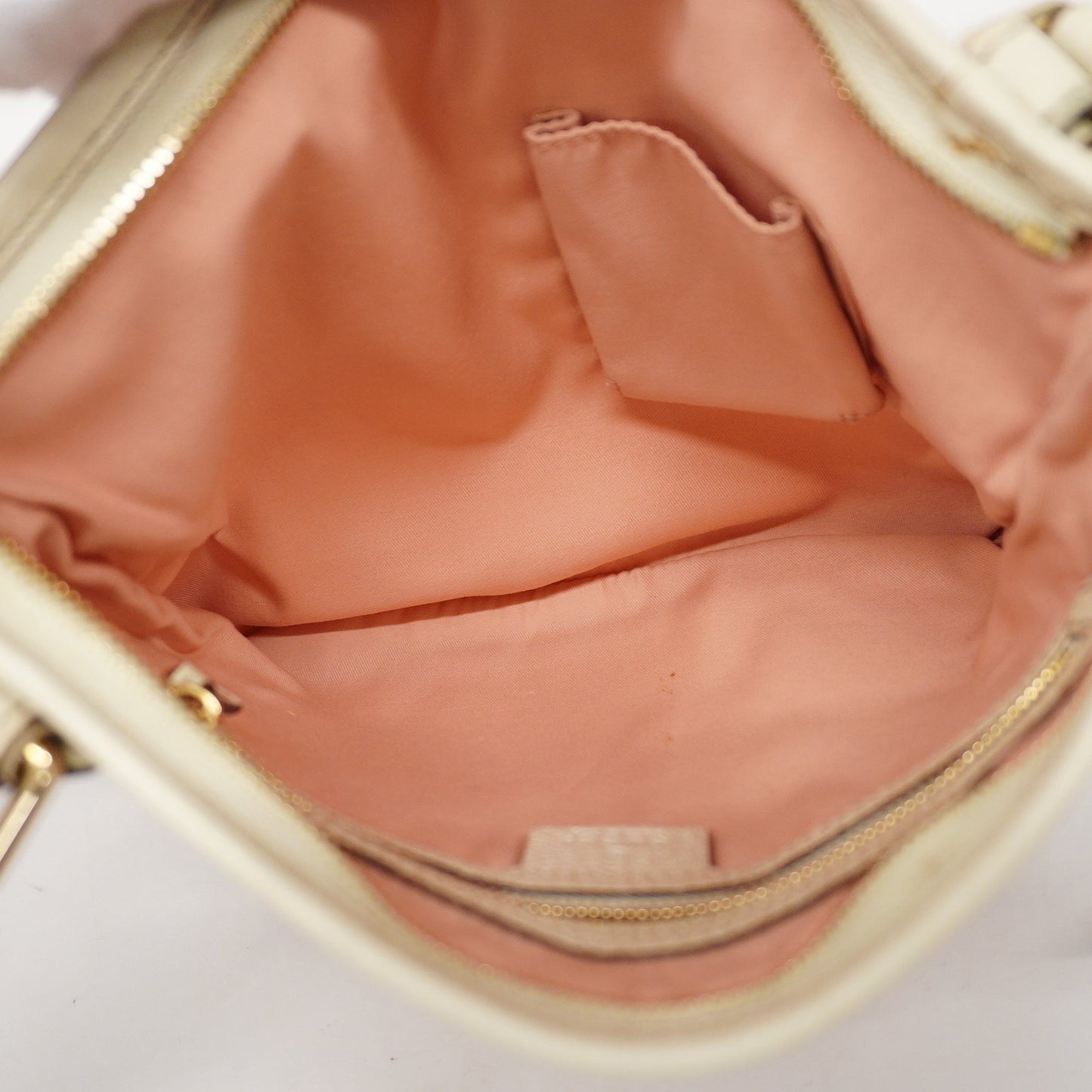 GUCCI Sherry Line 144388 Women's GG Canvas,Leather Shoulder Bag Ivory,Pink