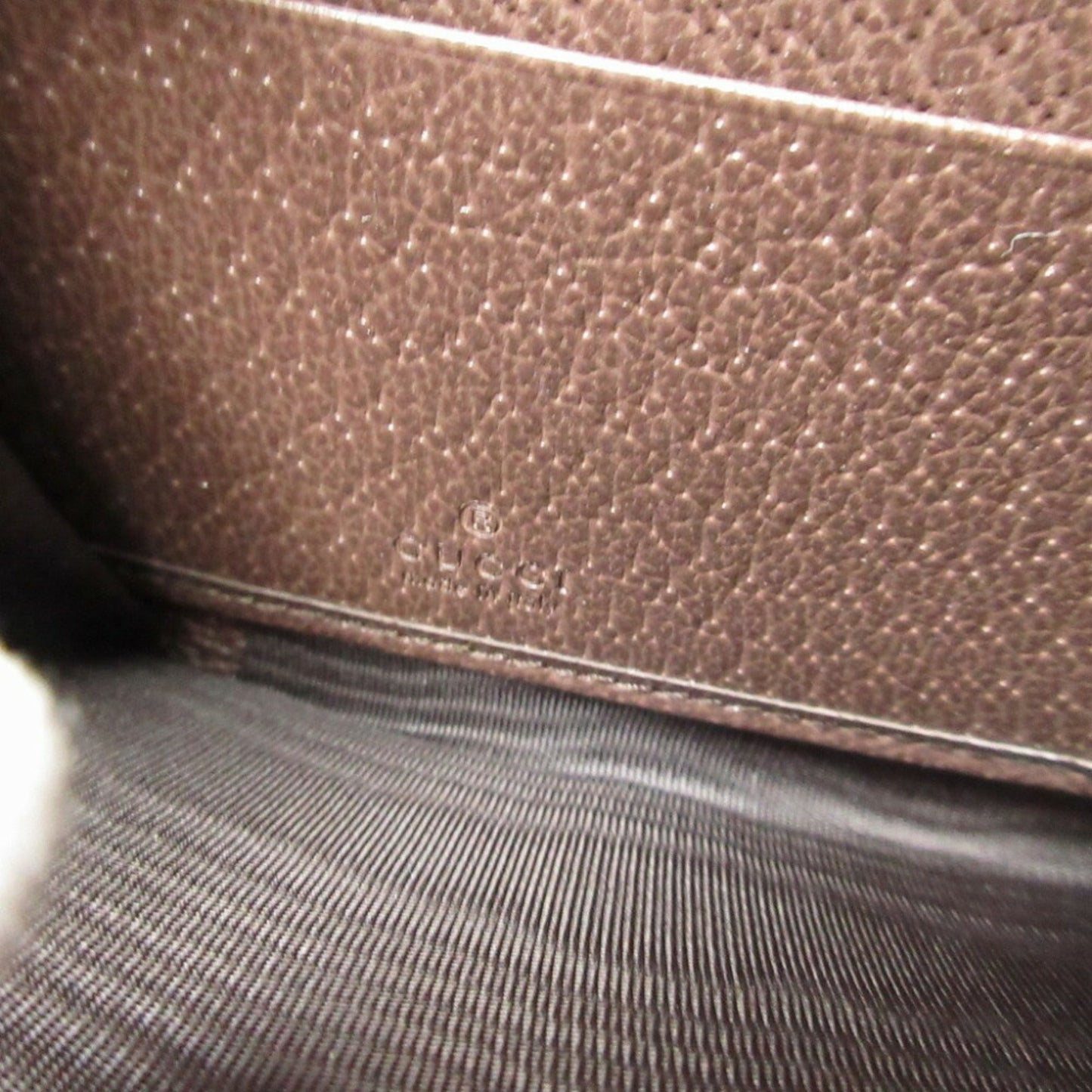 Gucci Beige Brown Gg Supreme Leather Coin Purse/Coin Case ( )