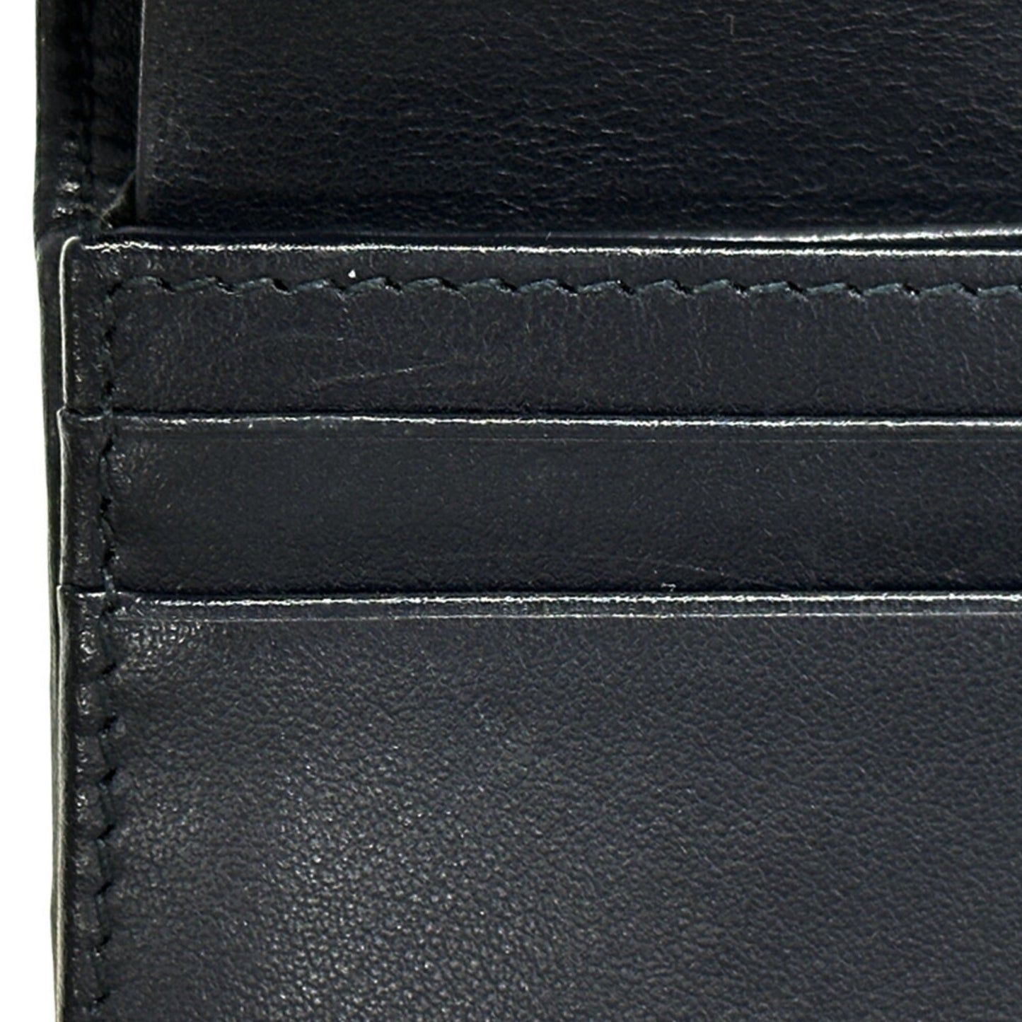 Gucci Beige Navy Canvas Leather Wallet (Bi-Fold) ( )