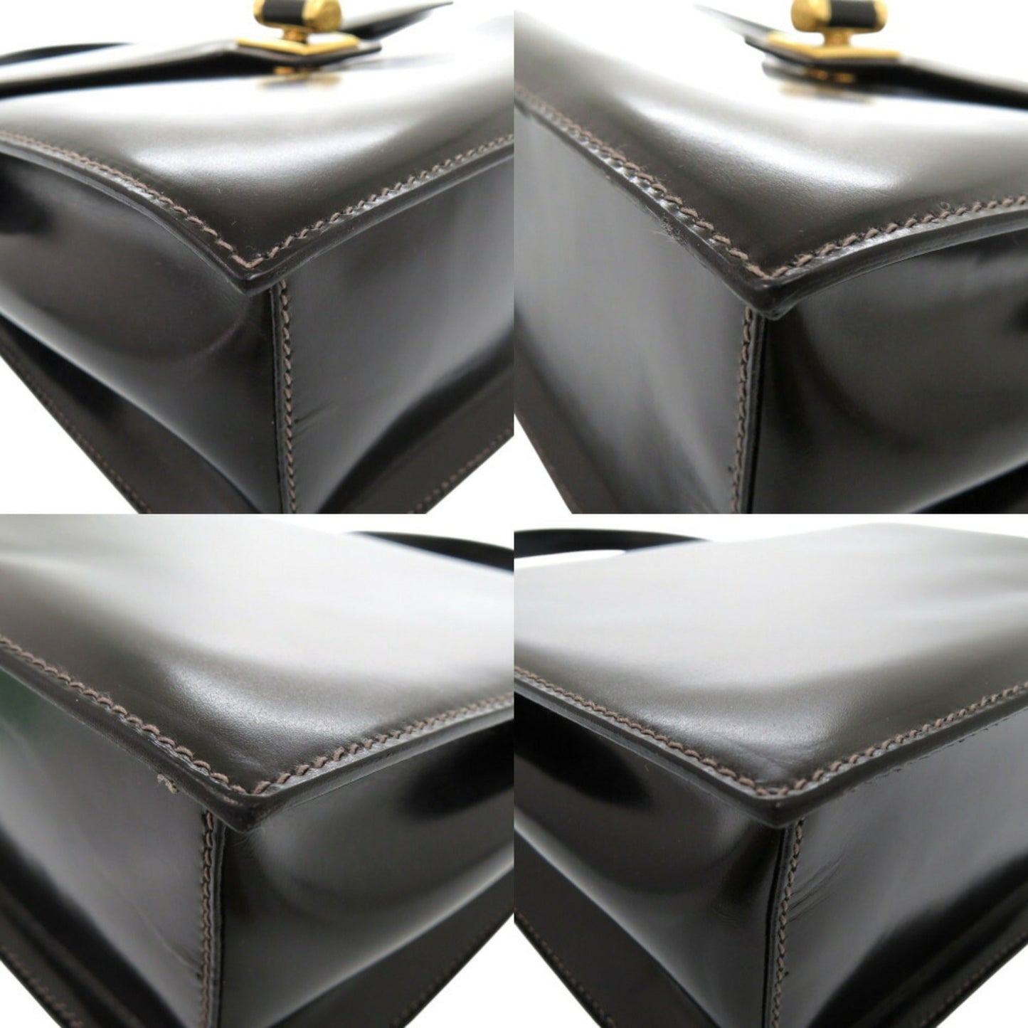Gucci Black Leather Handbag ( )
