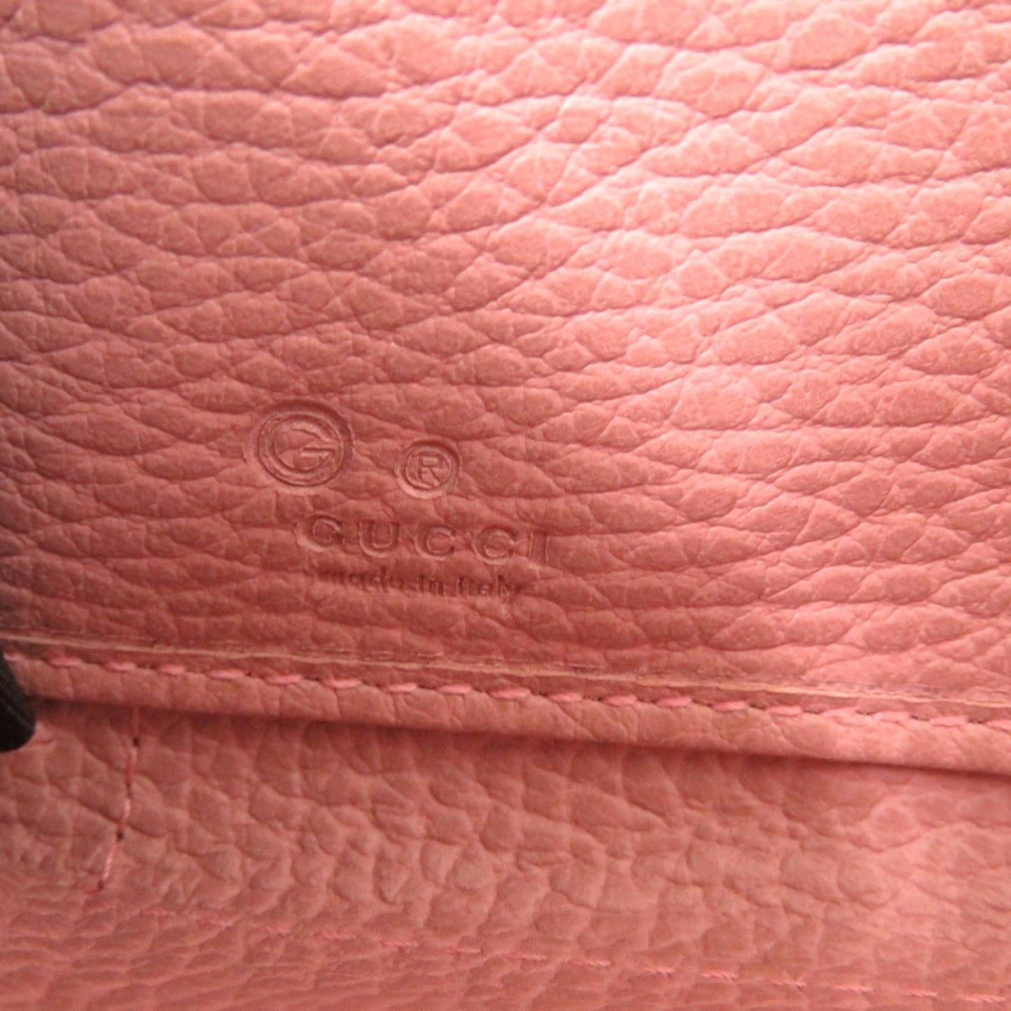 Gucci Beige Dusty Pink Gg Supreme Canvas Long Wallet (Bi-Fold) ( )