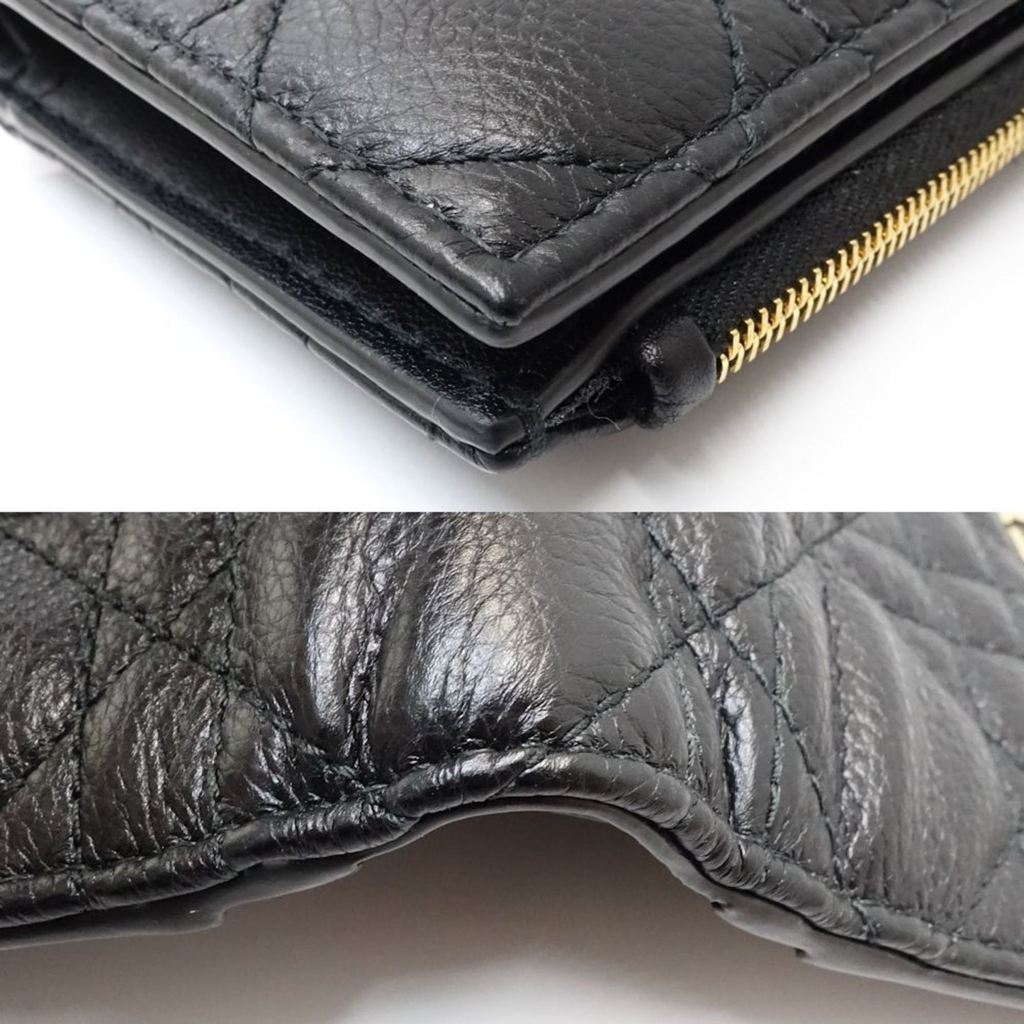 Christian Dior Black Leather Wallet (Bi-Fold) ()