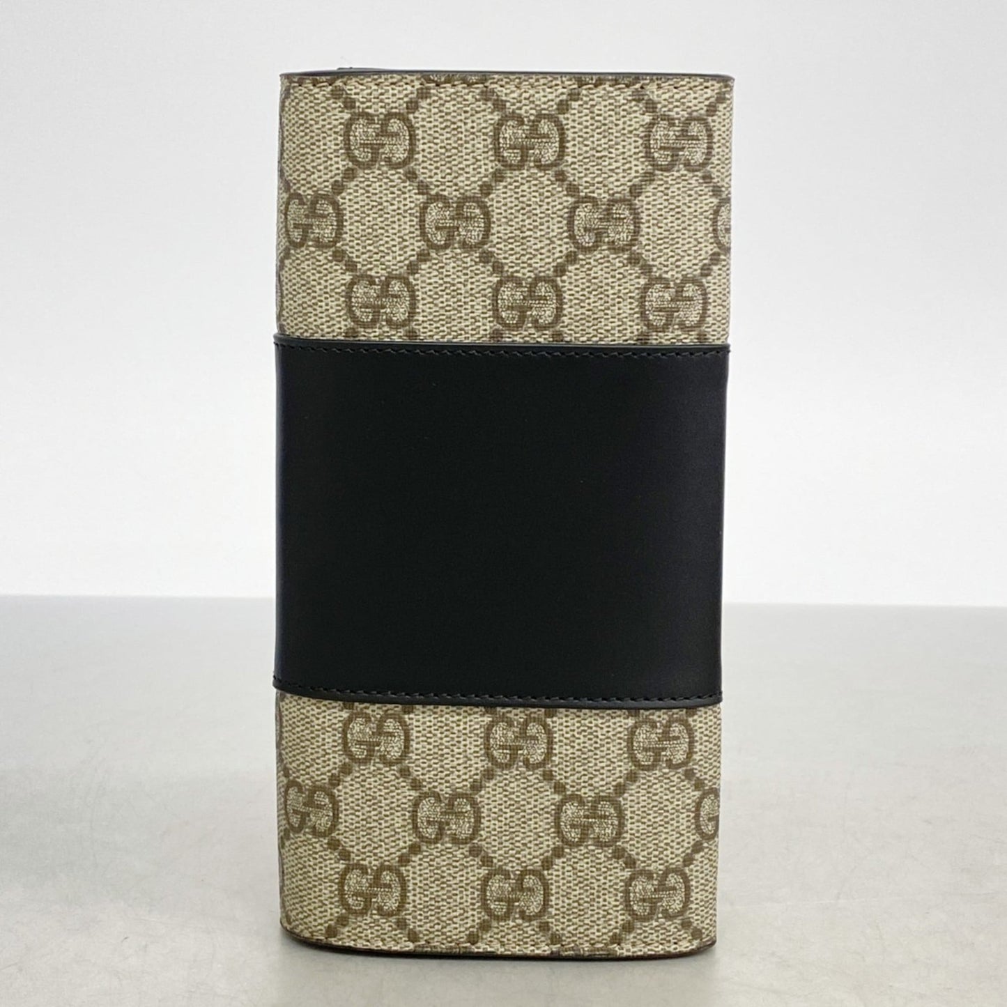 Gucci Black Brown Pvc Long Wallet (Bi-Fold) ( )
