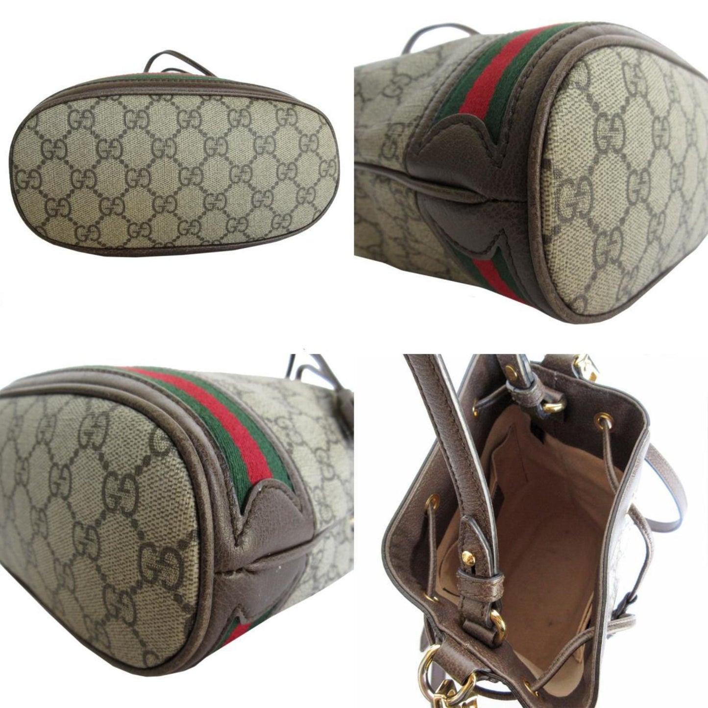 Gucci Brown Pvc Leather Handbag Shoulder Bag
