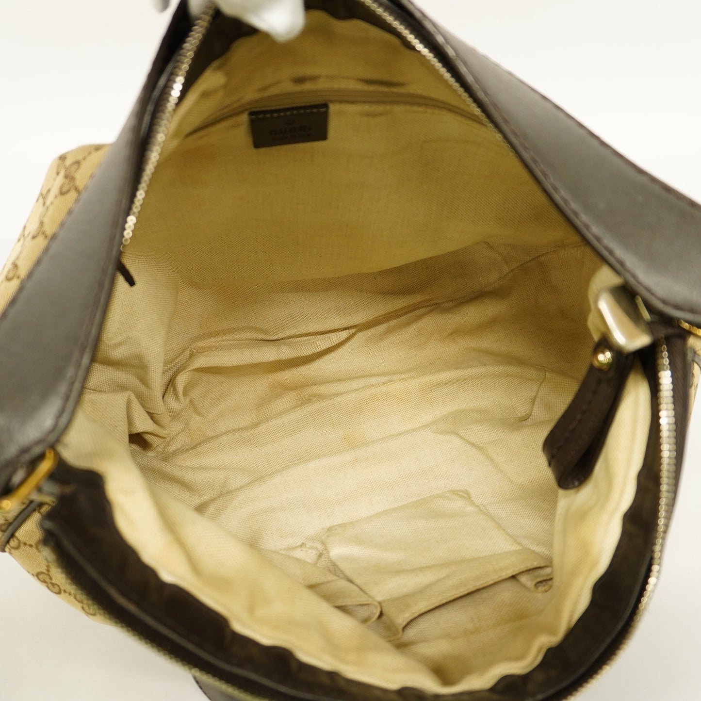 GUCCI Sukey Shoulder Bag 232955 GG Canvas,Leather Shoulder Bag Beige,Brown