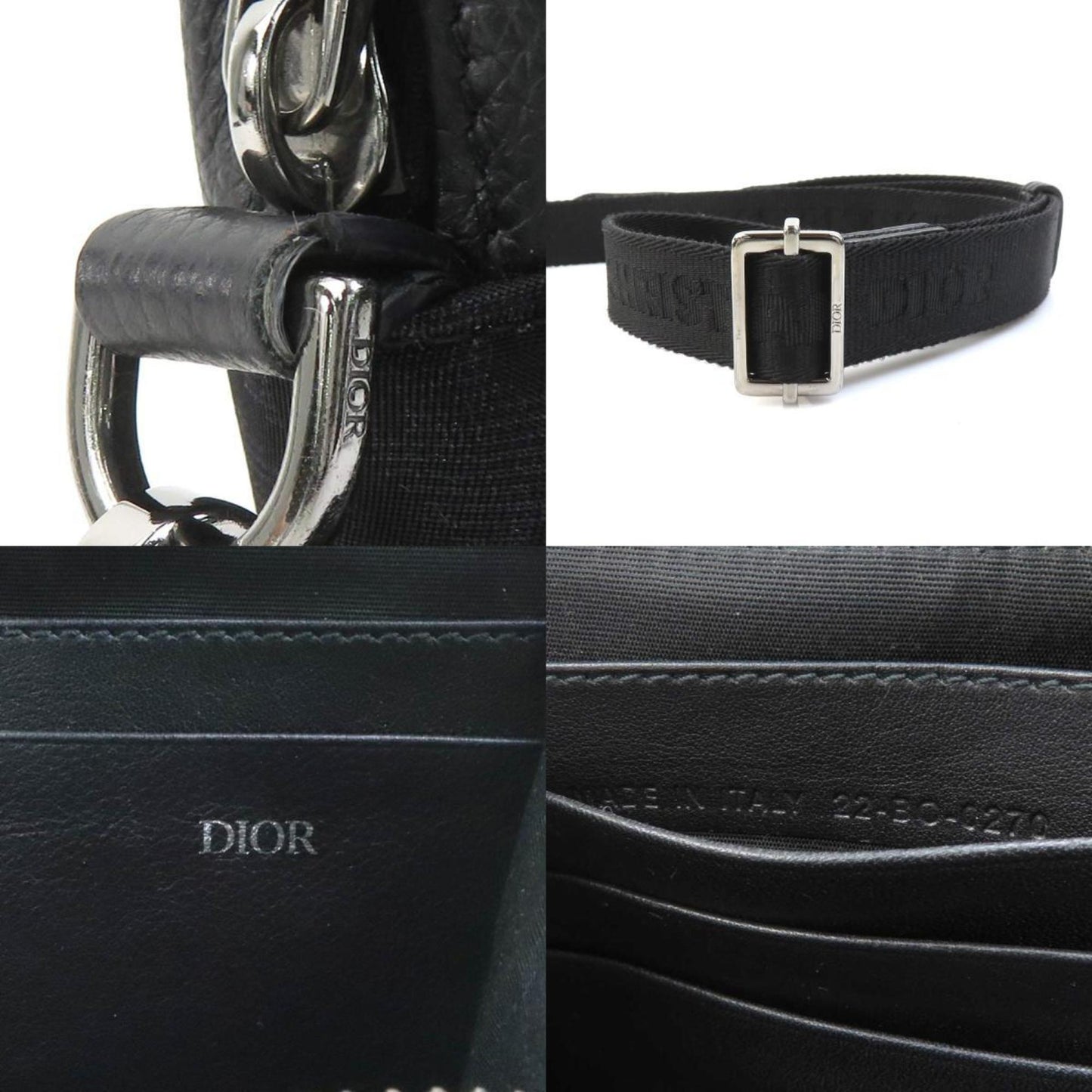 Christian Dior Black Nylon Canvas Shoulder Bag ()