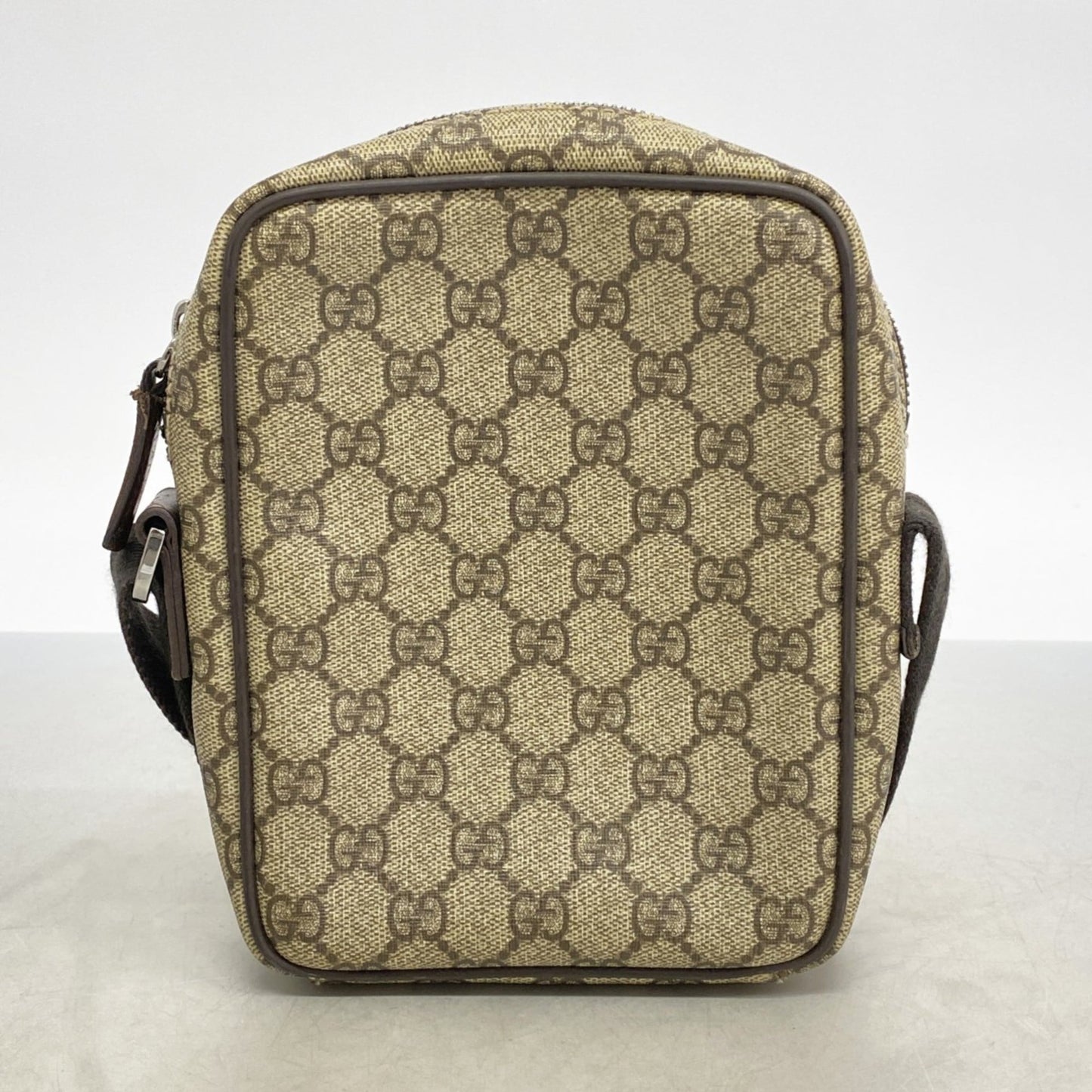 Gucci Beige Brown Pvc Shoulder Bag ( )