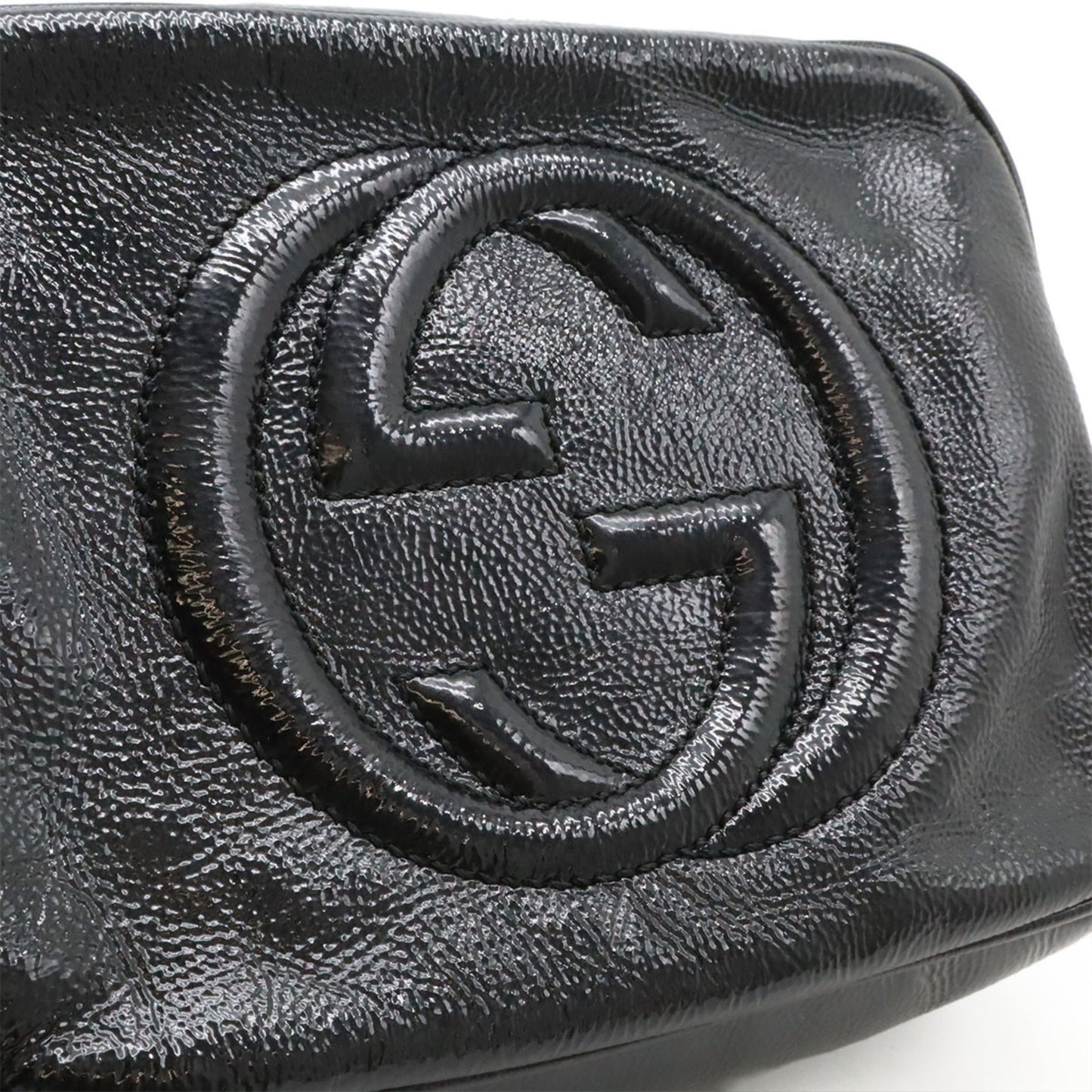 Gucci Black Leather Pochette Shoulder Bag ( )