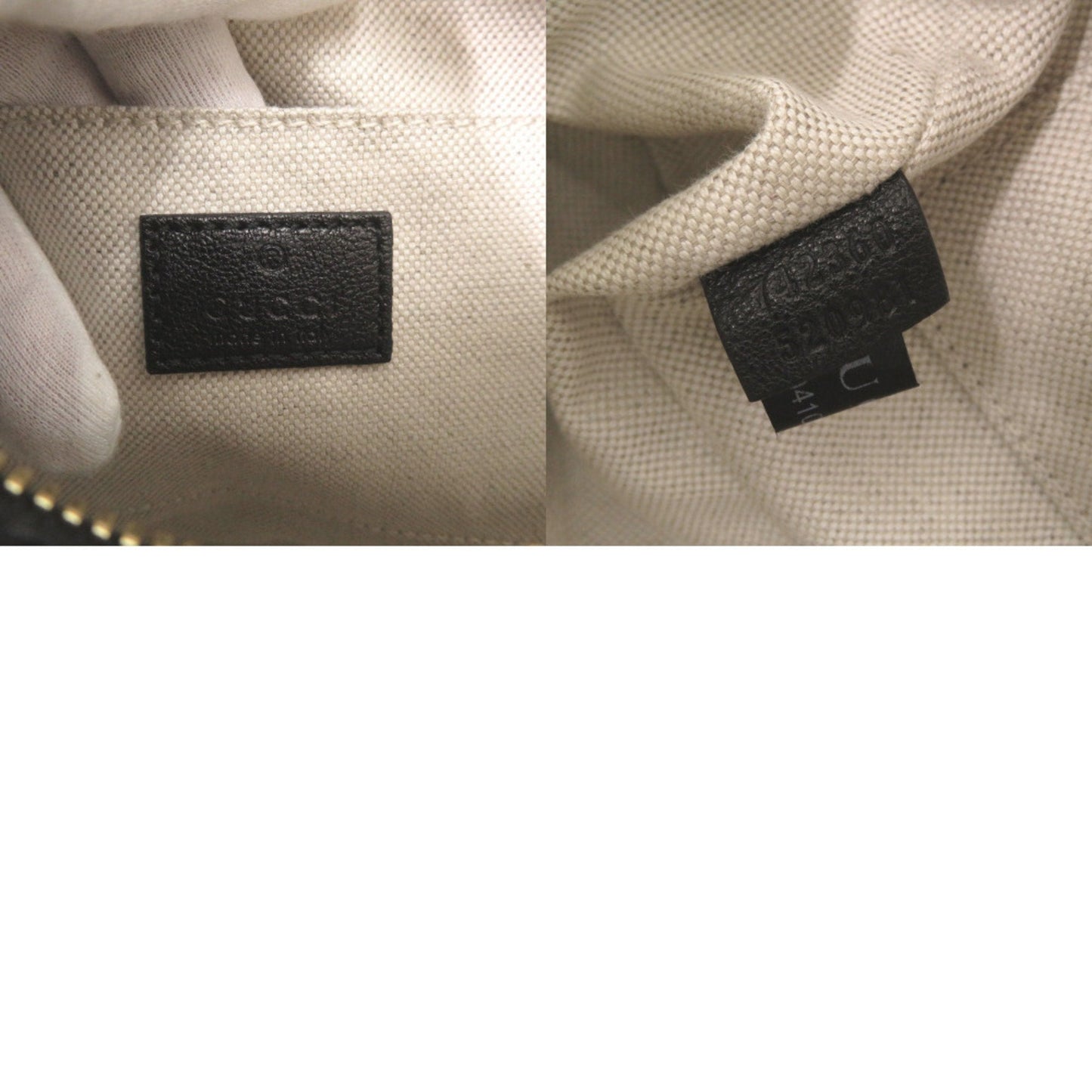 Gucci Black Leather Shoulder Bag ( )