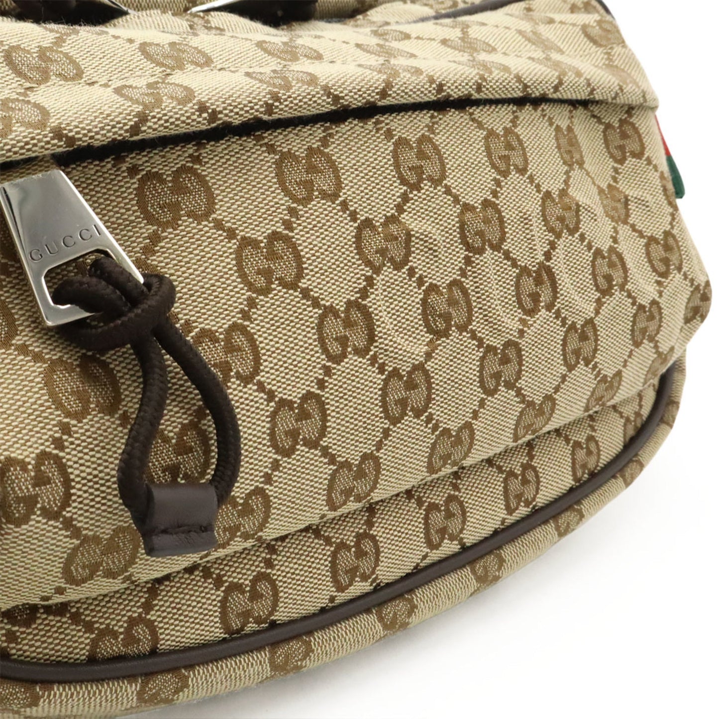 Gucci Beige Dark Brown Canvas Fanny Pack ( )