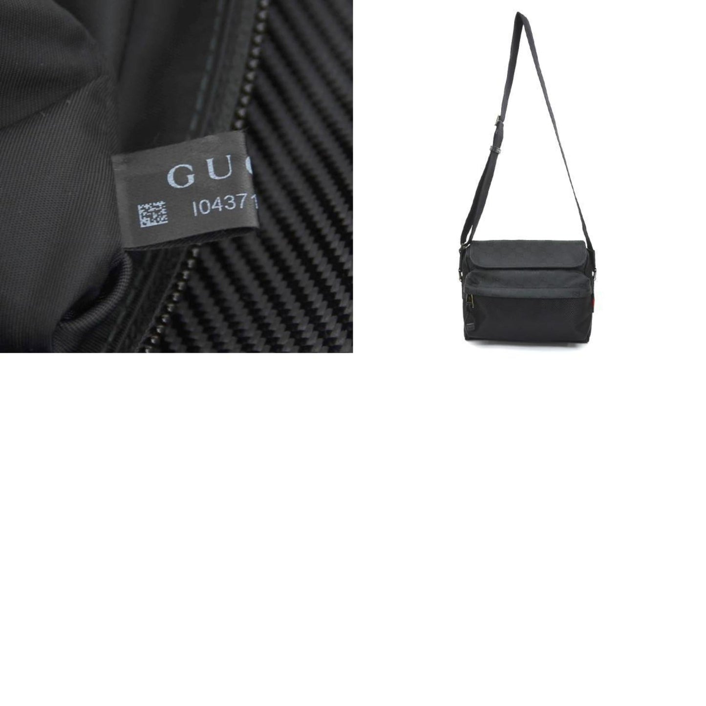 Gucci Black Nylon Shoulder Bag ( )