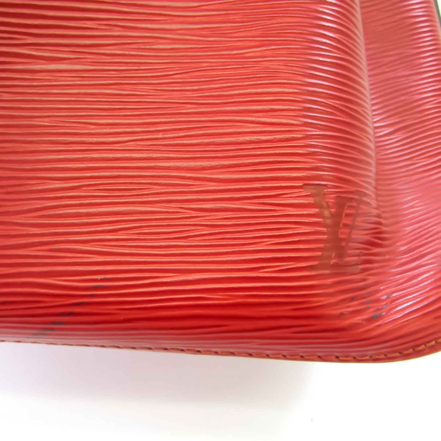 Louis Vuitton Epi Petit Noe M44107 Women's Shoulder Bag Castilian Red