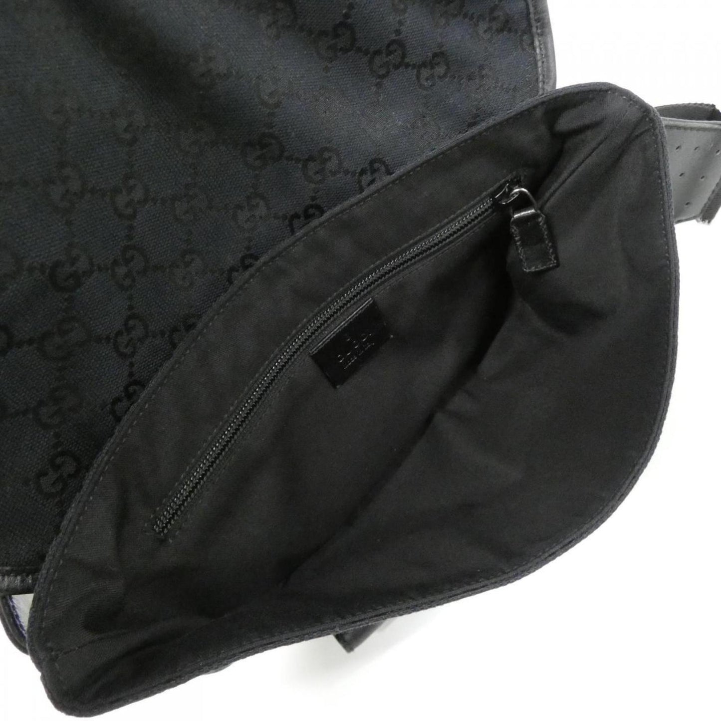 Gucci Black Gg Canvas Fanny Pack ( )