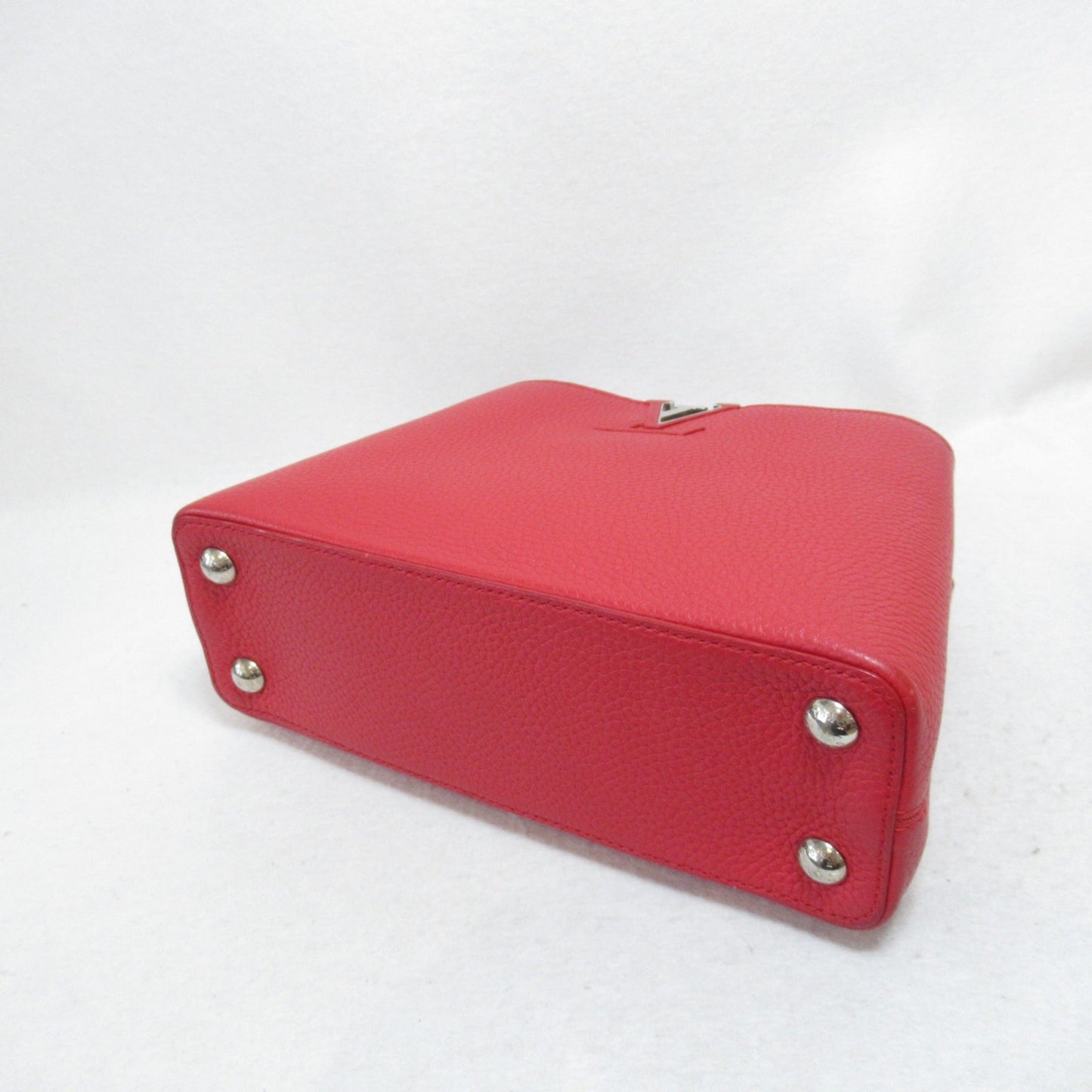 LOUIS VUITTON CapucineBB 2wayShoulder Bag Red Rubis Taurillon Clemence Leather leather M94754