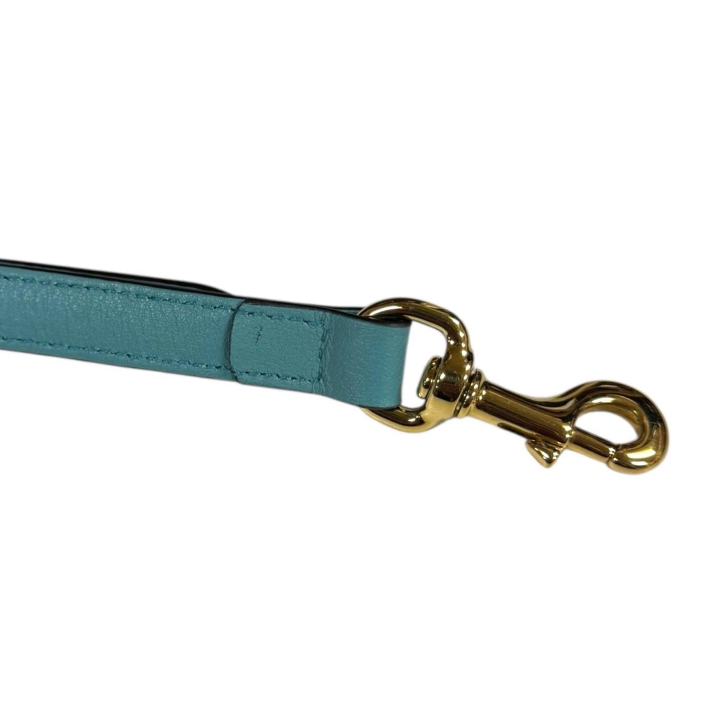 Gucci Light Blue Orange Leather Shoulder Bag ( )