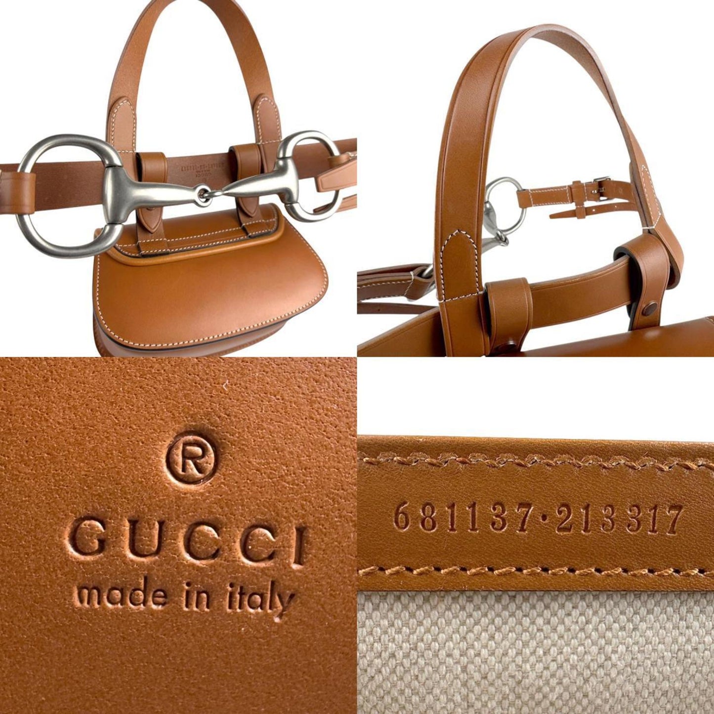 Gucci Brown Leather Shoulder Bag ( )