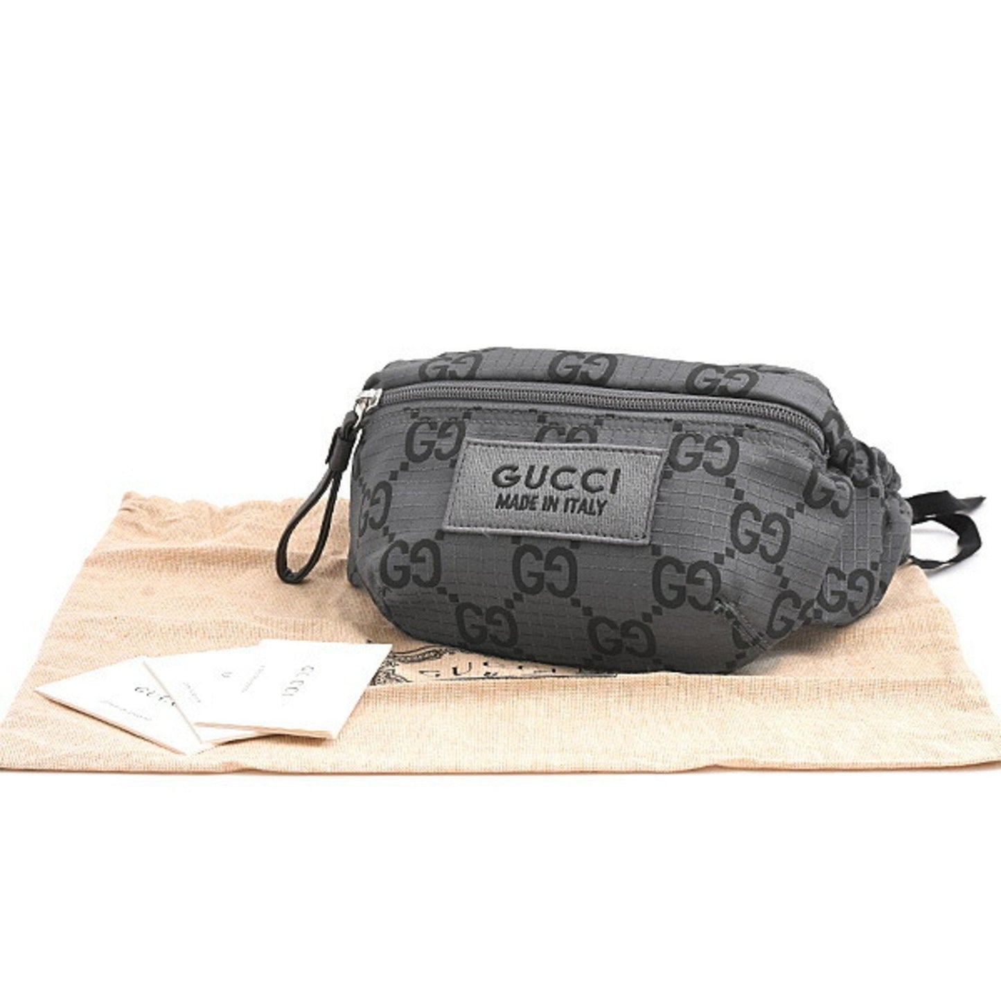 Gucci Gray Polyester Sling Bag ( )