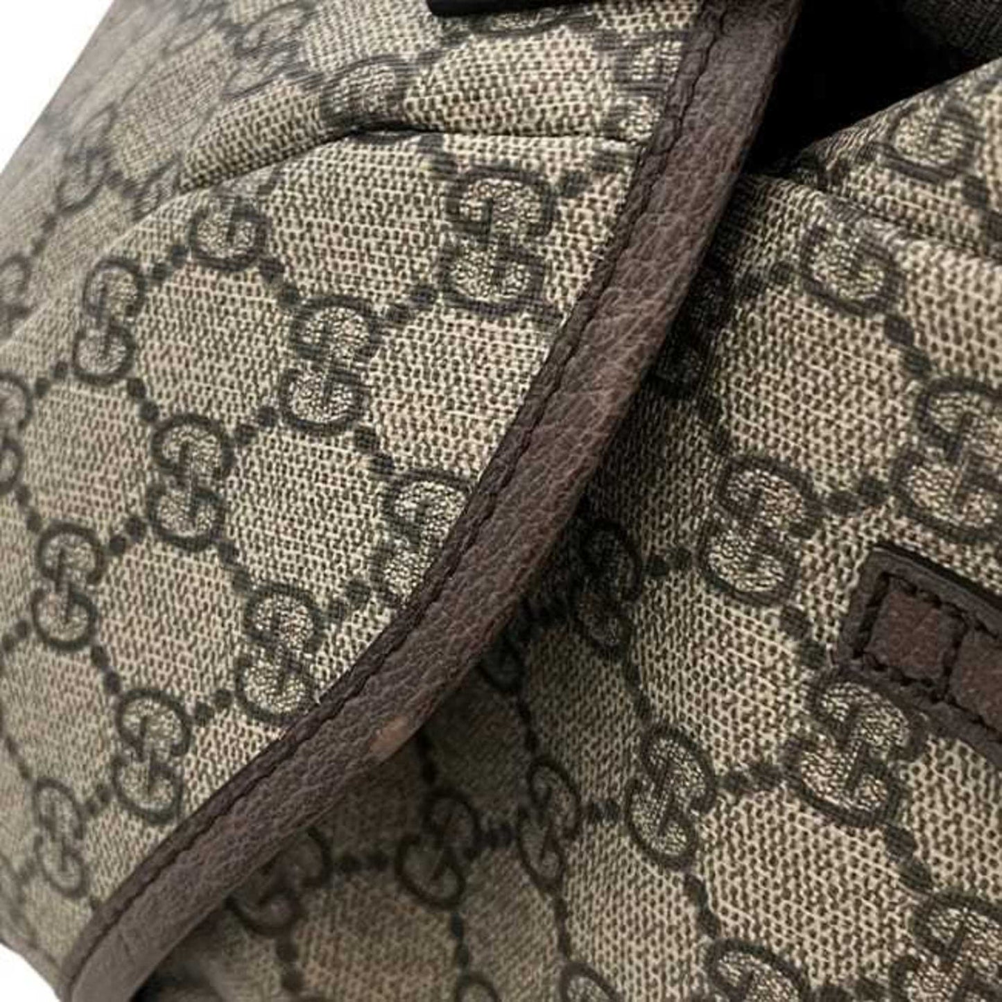 Gucci Sherry Line Beige Brown Gg Supreme Backpack ( )
