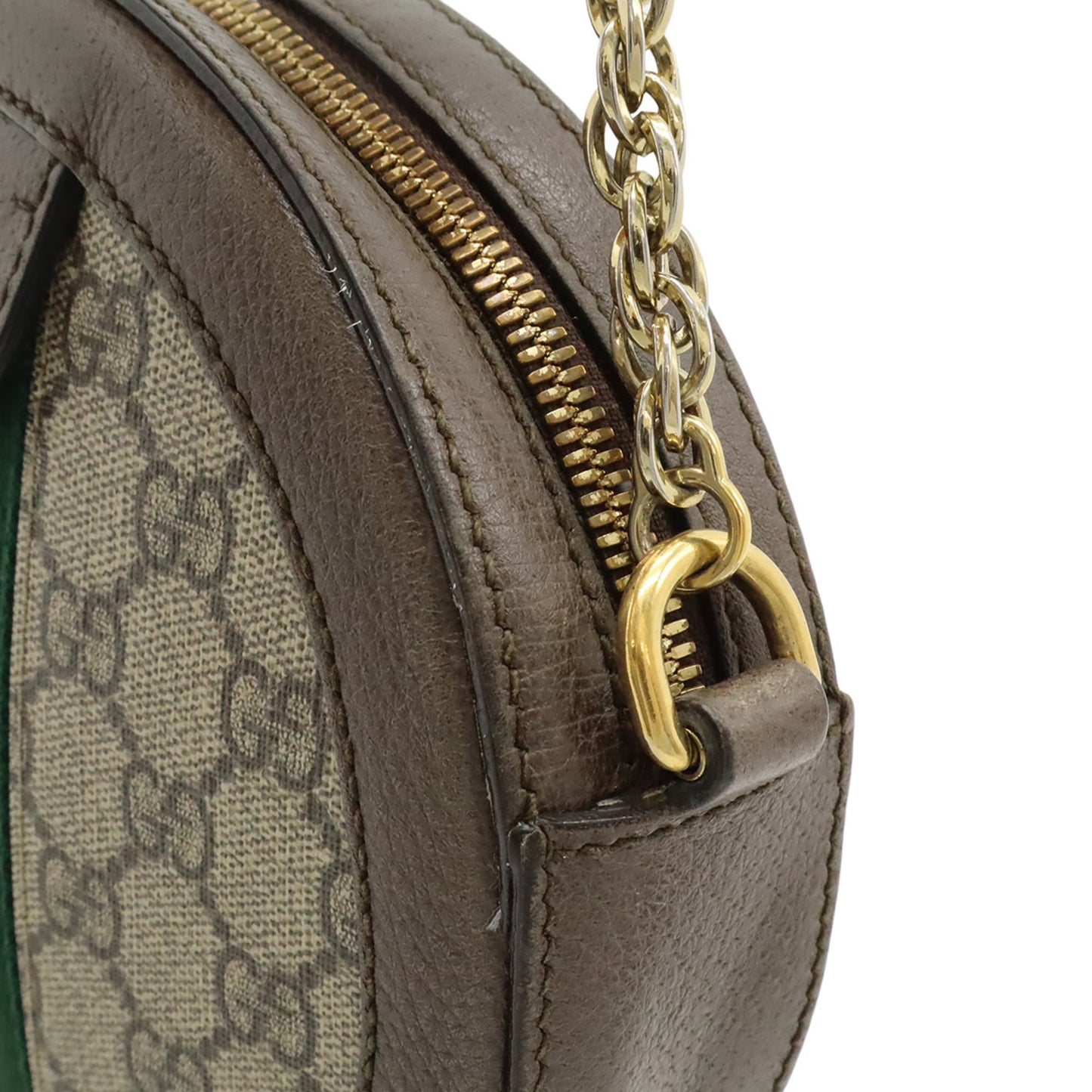 Gucci Beige Brown Green Red Color Gg Supreme Pvc Pochette Shoulder Bag ( )