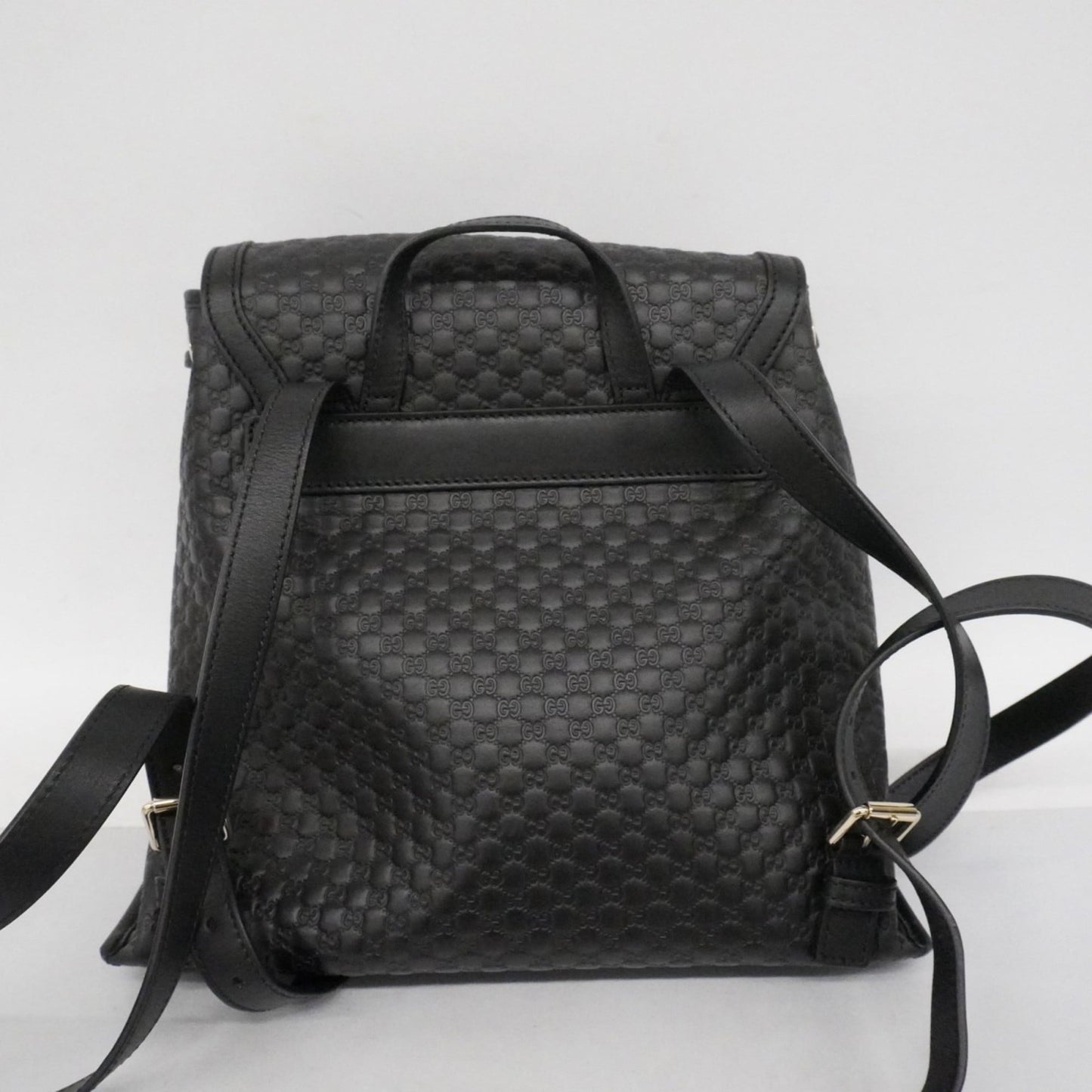 Gucci Black Leather Backpack ( )