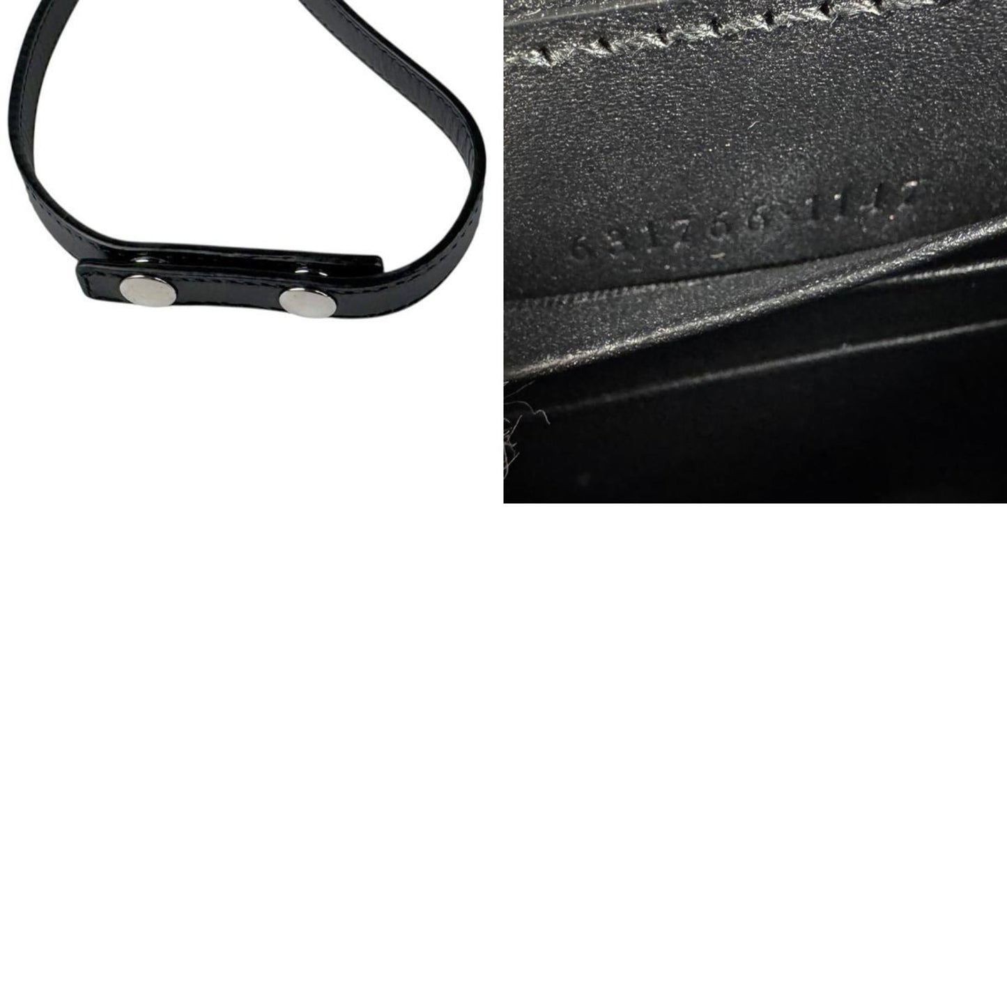 Gucci Black Blue Red Color Pvc Leather Pouch Shoulder Bag ( )