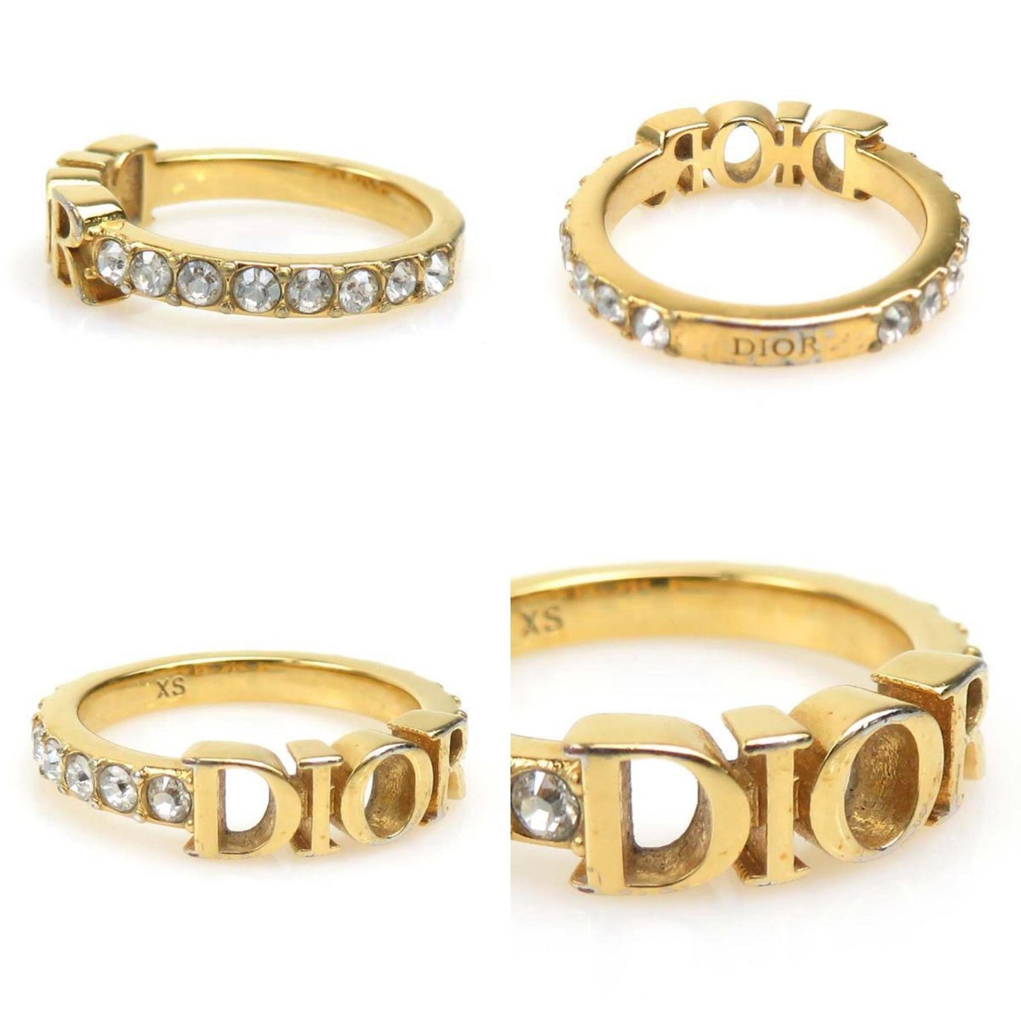 Christian Dior Gold Metal Band Ring ()