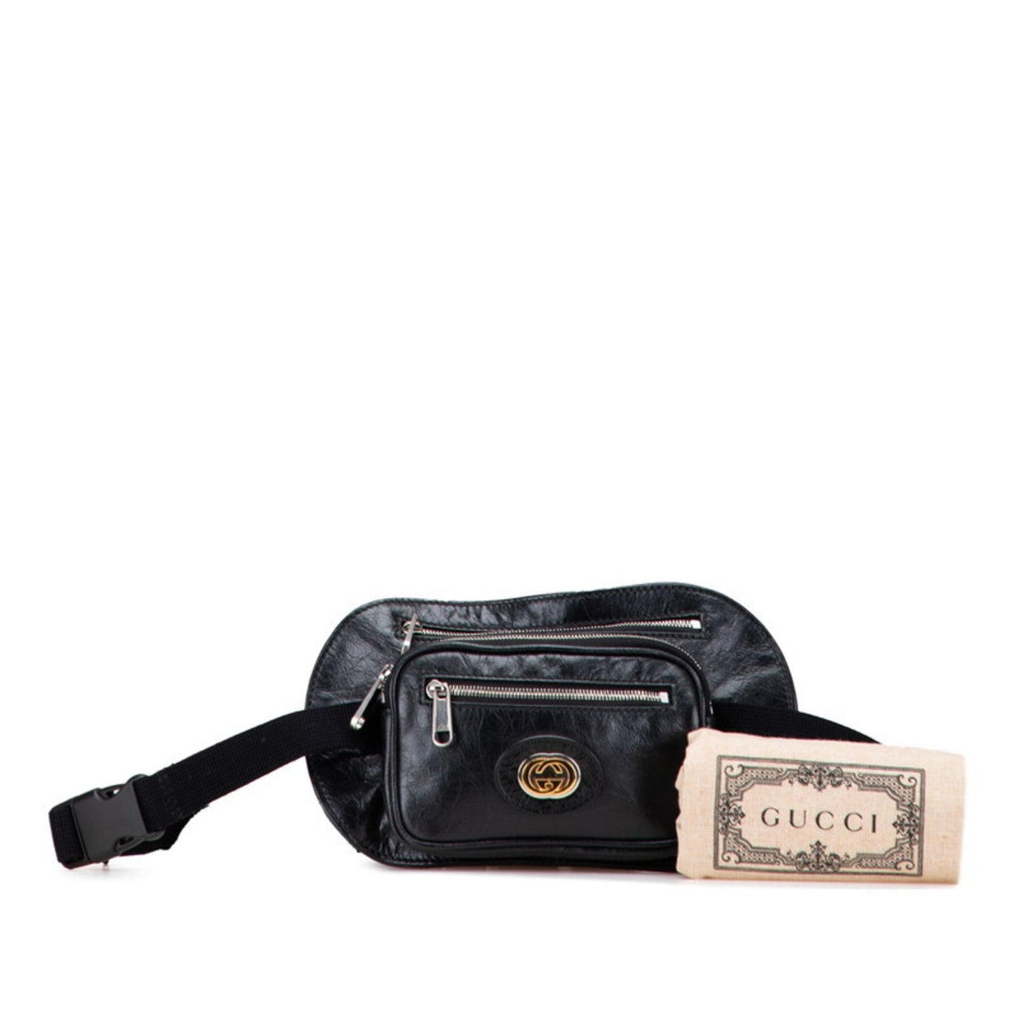 Gucci Black Leather Fanny Pack ( )
