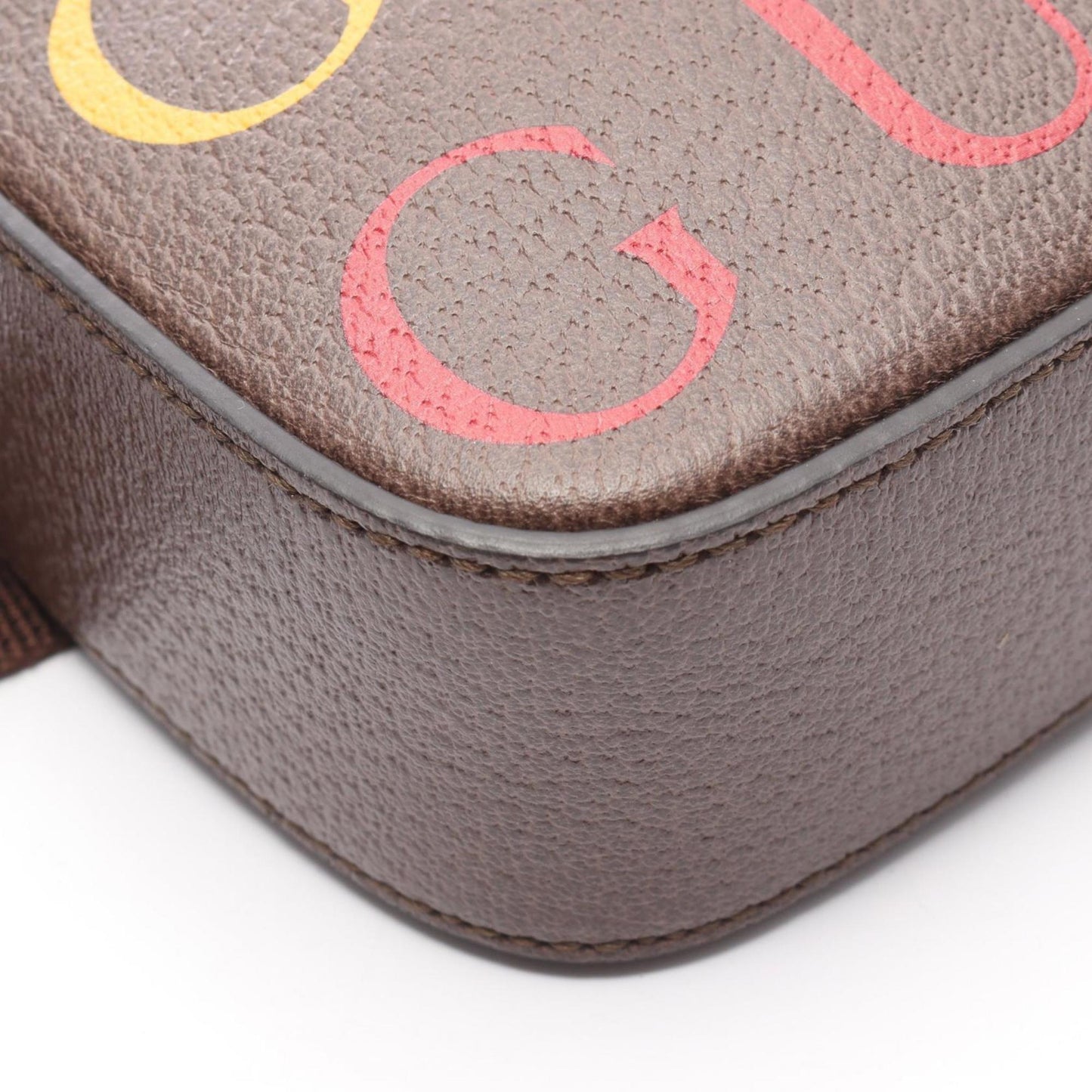 Gucci Brown Multi-Color Leather Fanny Pack ( )