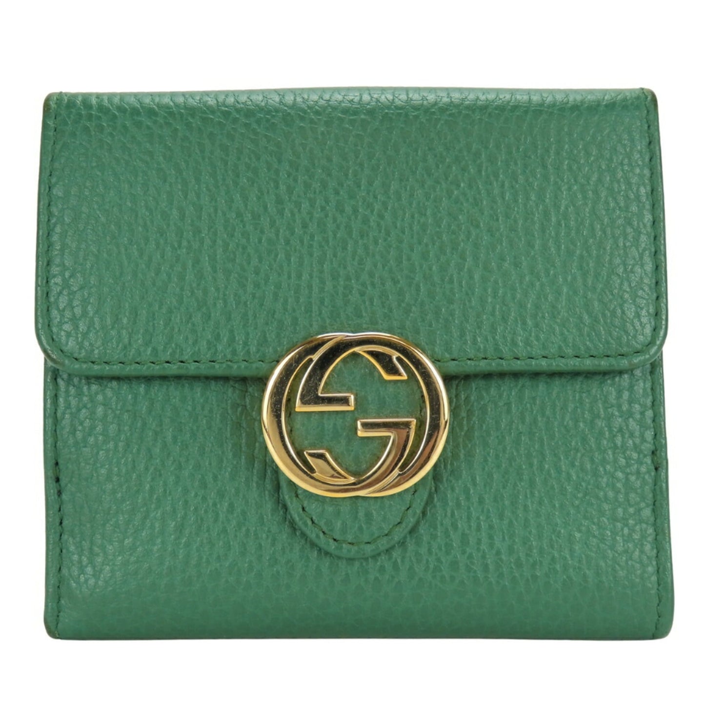 Gucci Green Leather Wallet (Bi-Fold) ( )