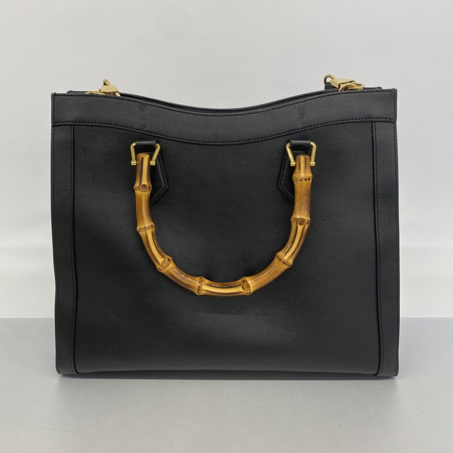 Gucci Black Leather Handbag ( )