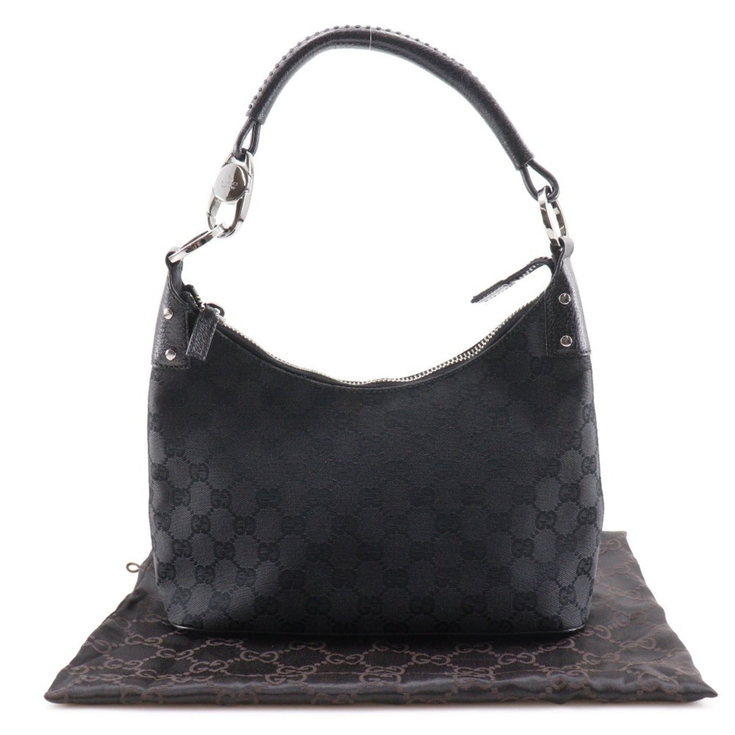 Gucci Gg Canvas Black Gg Canvas Shoulder Bag ( )