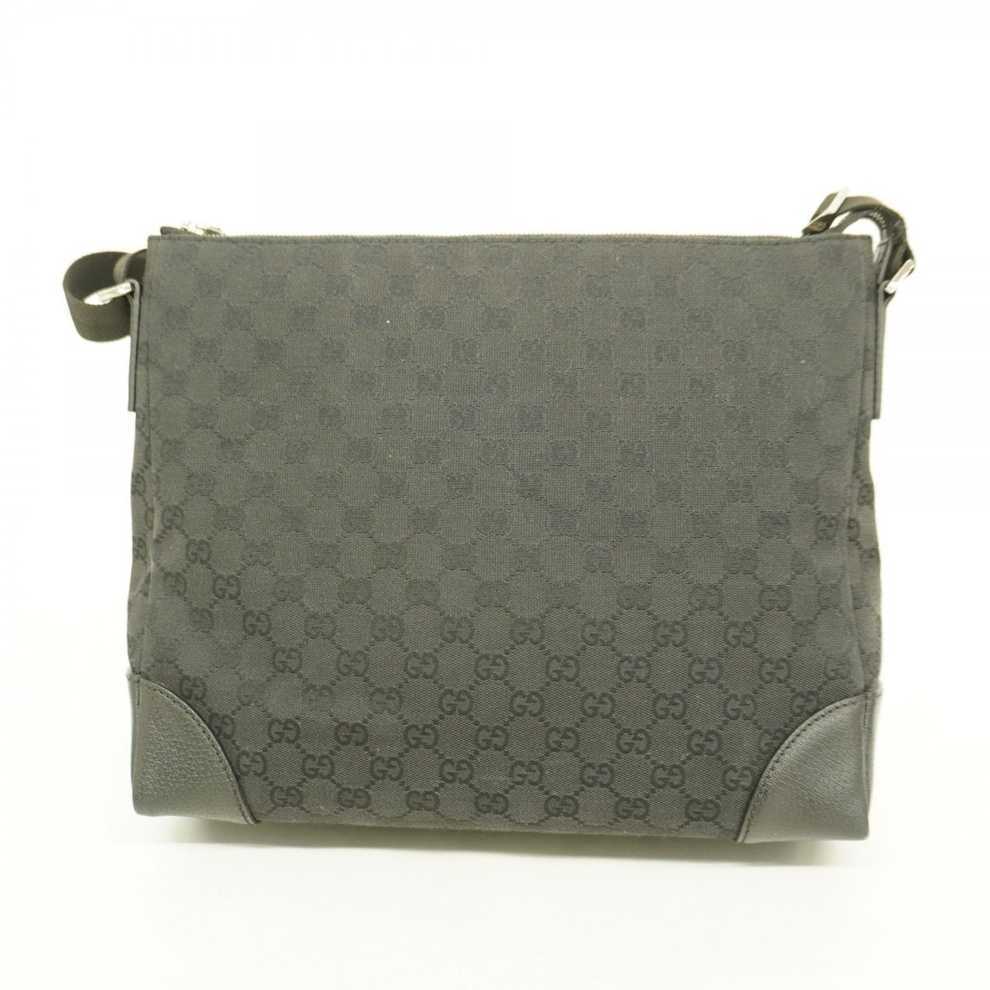 Gucci Black Canvas Shoulder Bag ( )