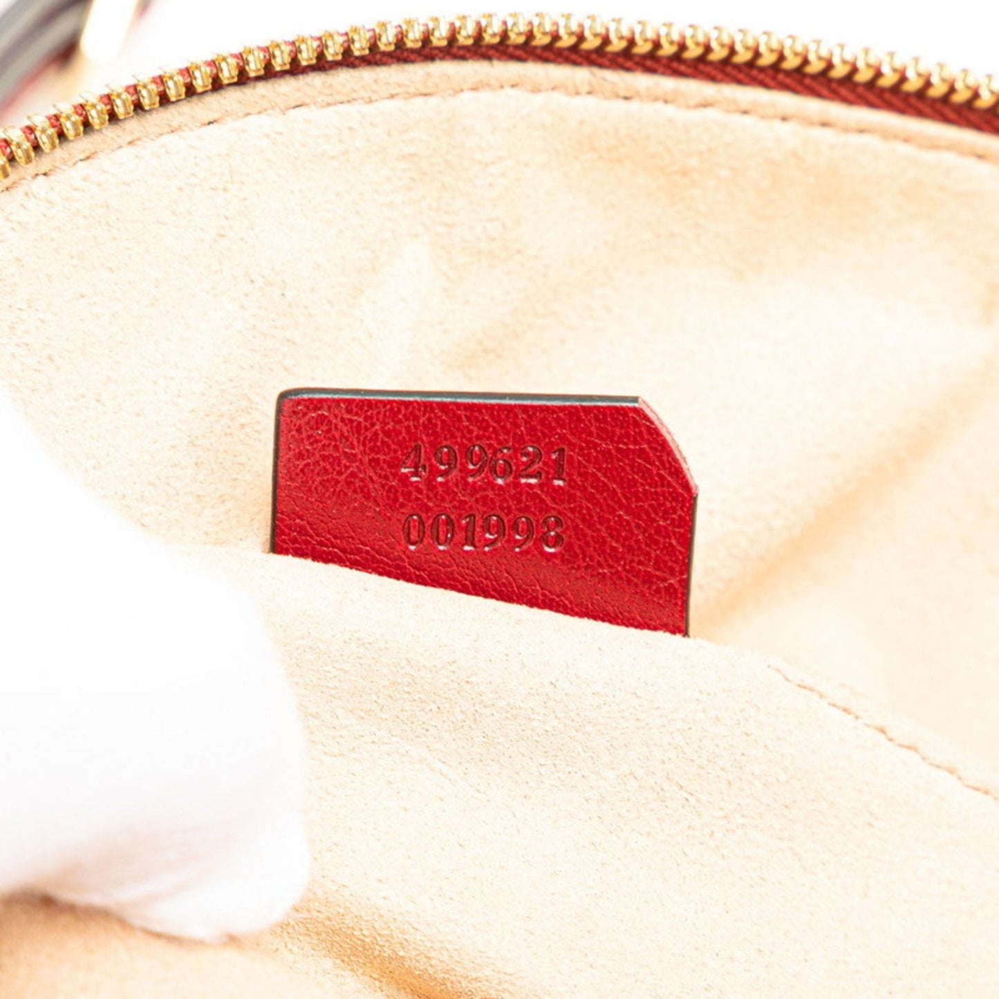 Gucci Blue Red Color Suede Leather Shoulder Bag ( )
