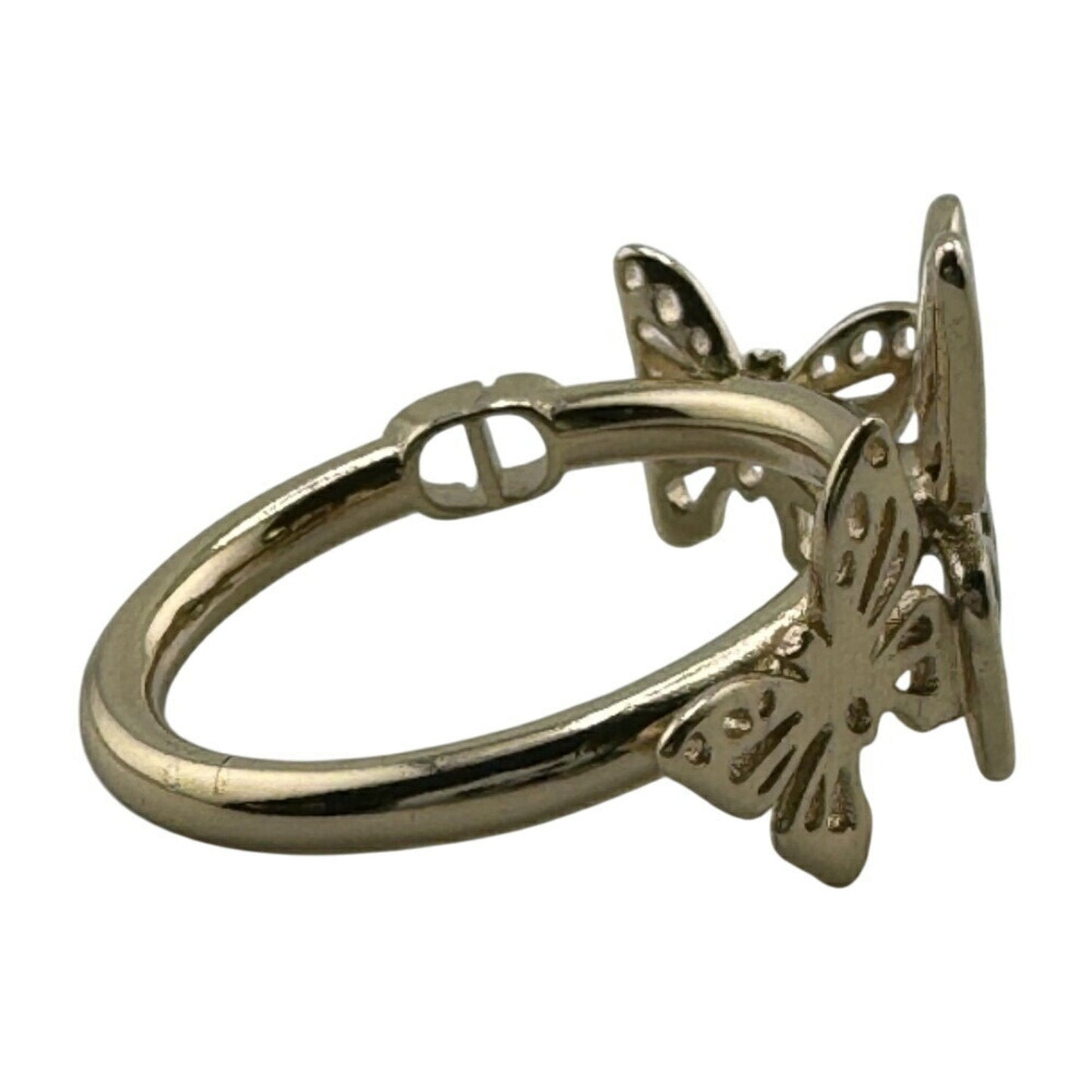 Christian Dior Gold Metal Band Ring ()