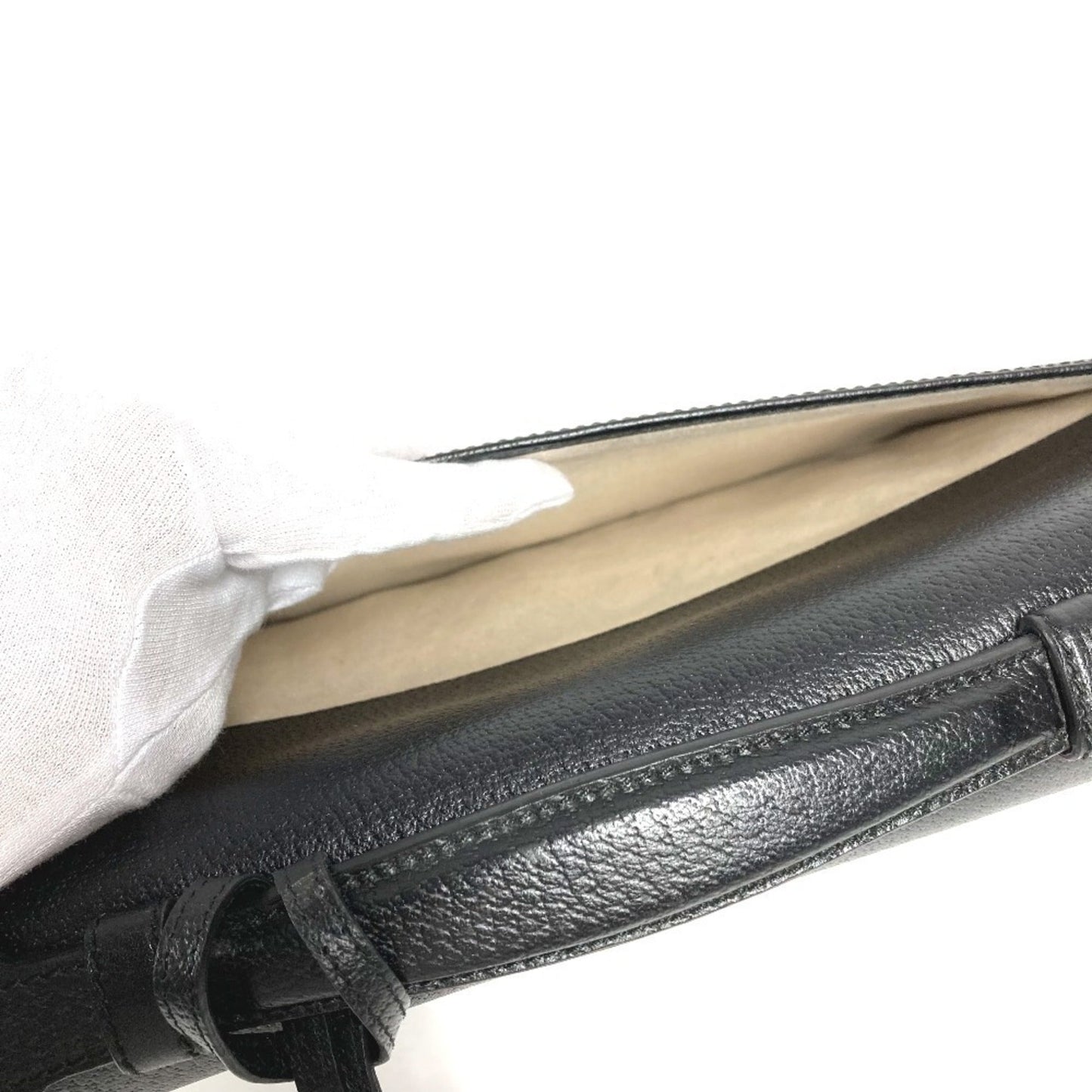 Gucci Black Leather Briefcase Handbag ( )