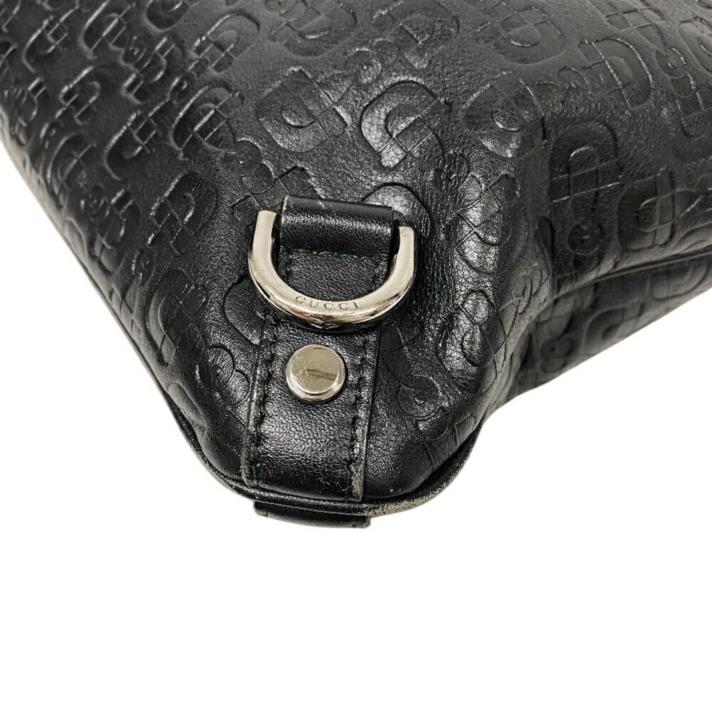 Gucci Abbey Black Leather Shoulder Bag