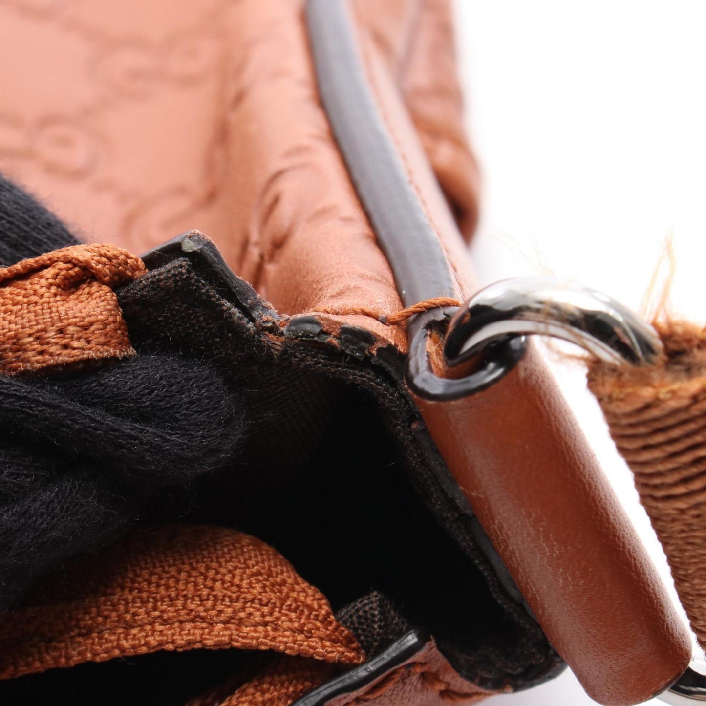 Gucci Brown Leather Shoulder Bag ( )