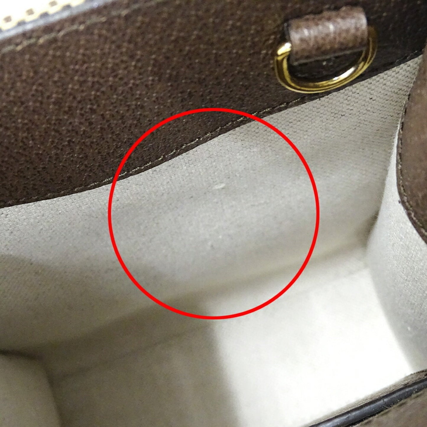 Gucci Gg Canvas Beige Brown Gg Canvas Handbag Shoulder Bag ( )