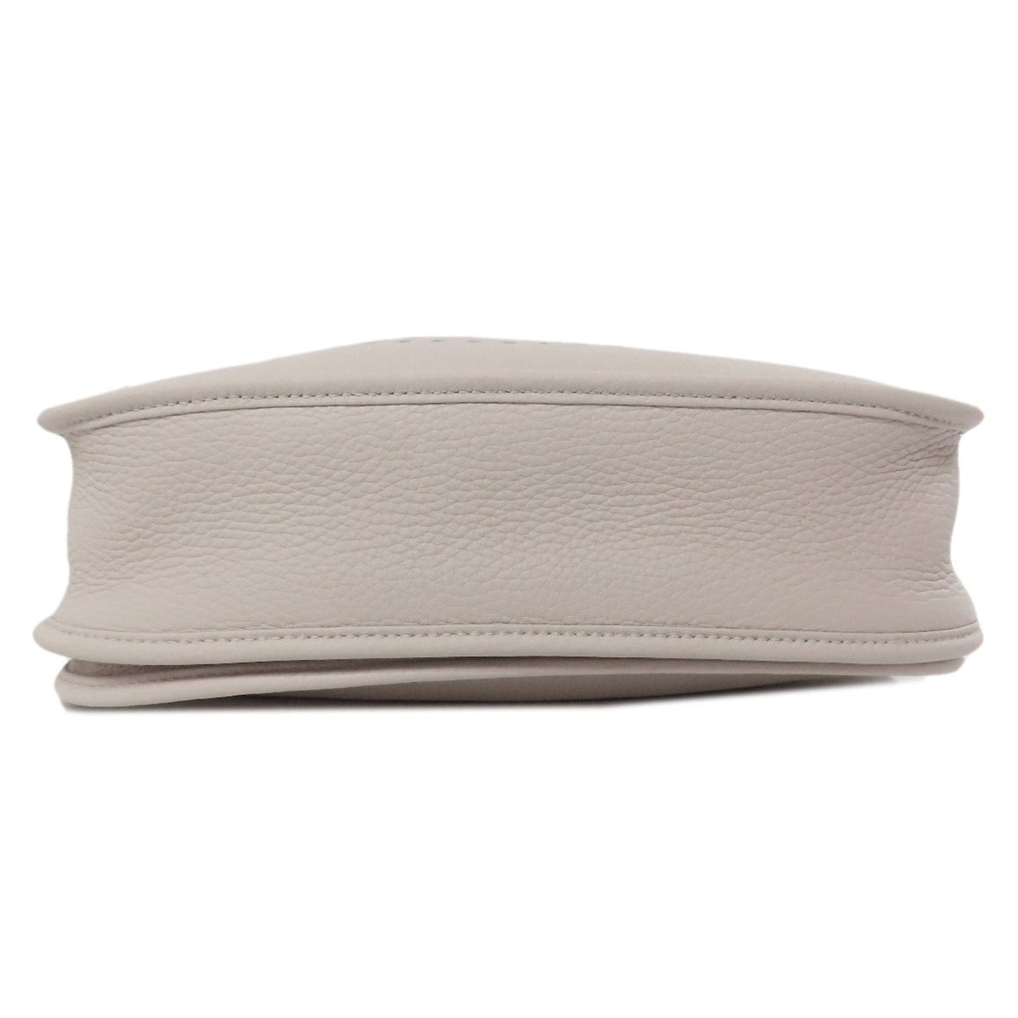 Hermes White Taurillon Clemence Leather Shoulder Bag ( )