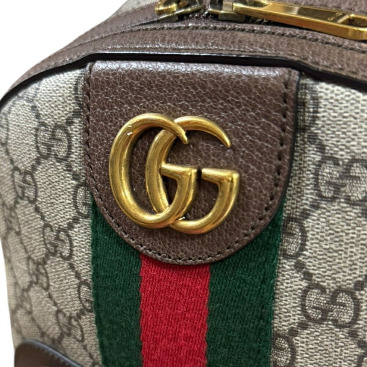 Gucci Beige Brown Gg Supreme Canvas Backpack ( )